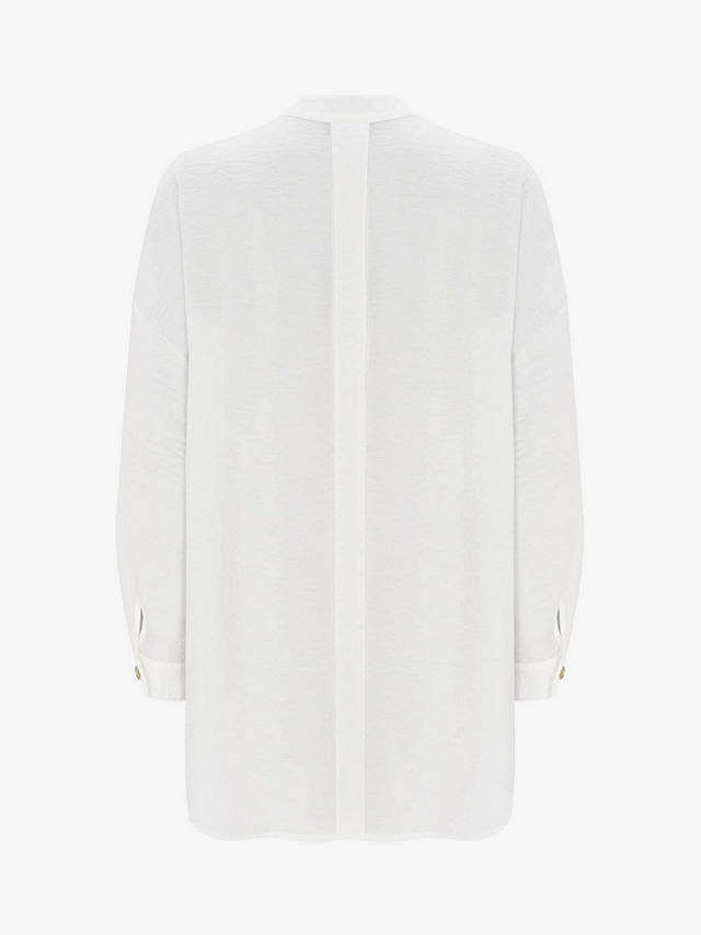 Mint Velvet Oversized Longline Shirt, White