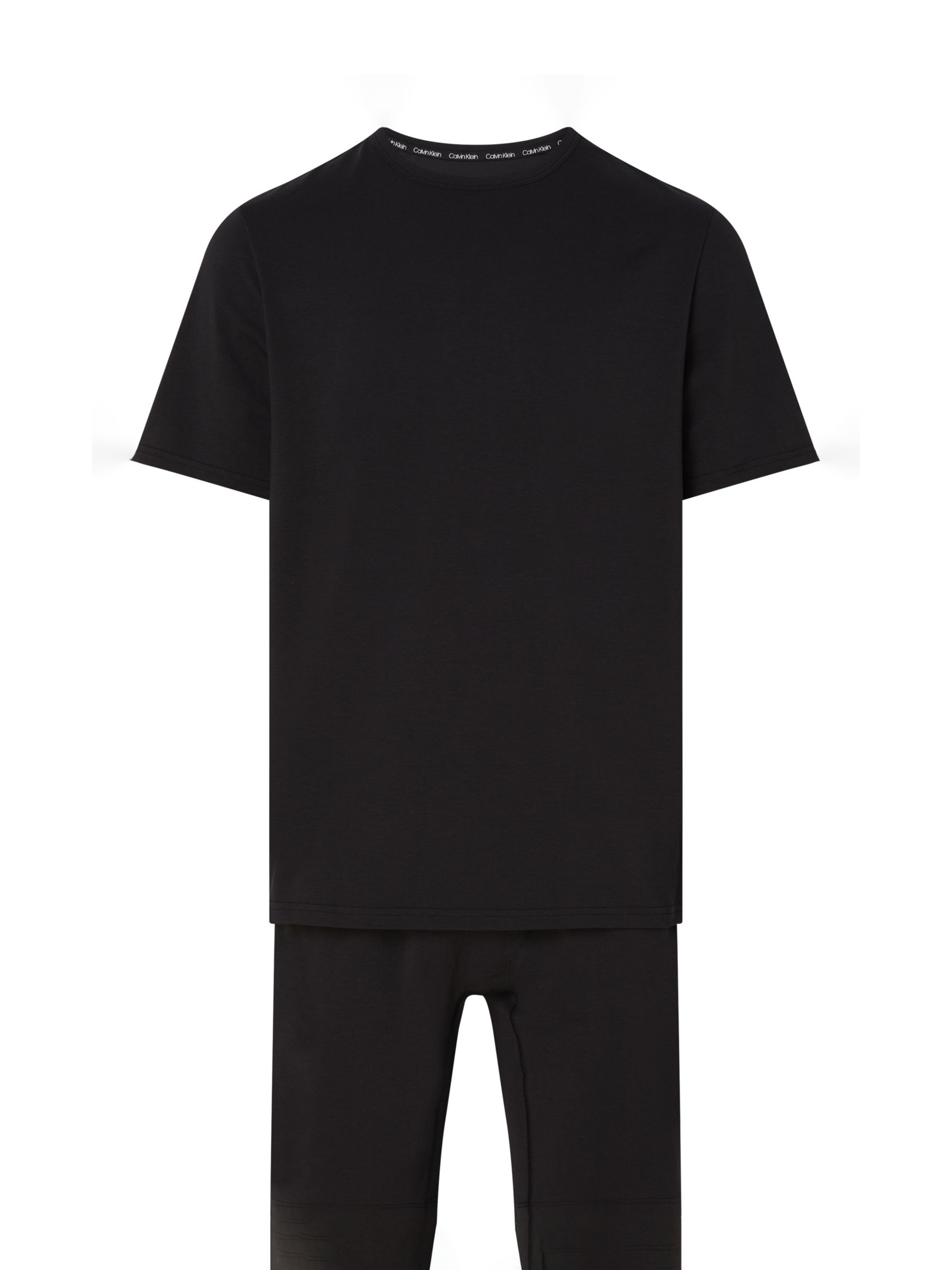 Calvin Klein Shorts Pyjama Set, Black at John Lewis & Partners