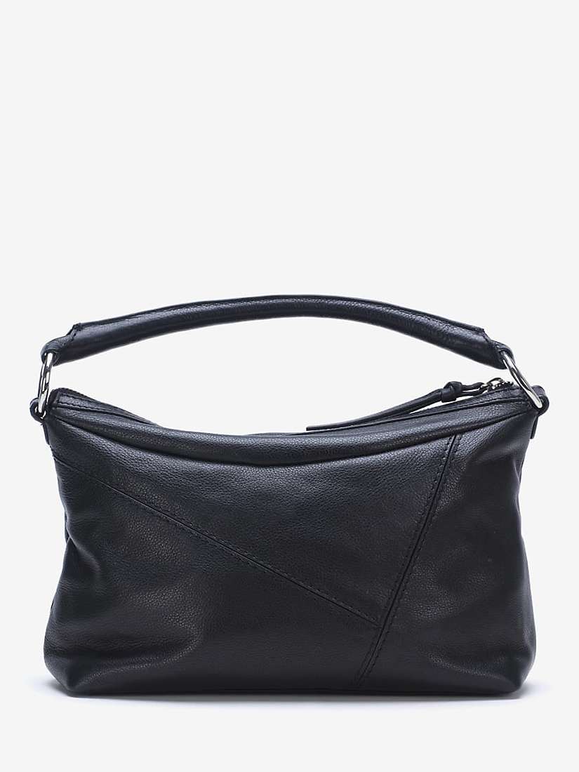 Buy Mint Velvet Harri Leather Shoulder Bag, Black Online at johnlewis.com