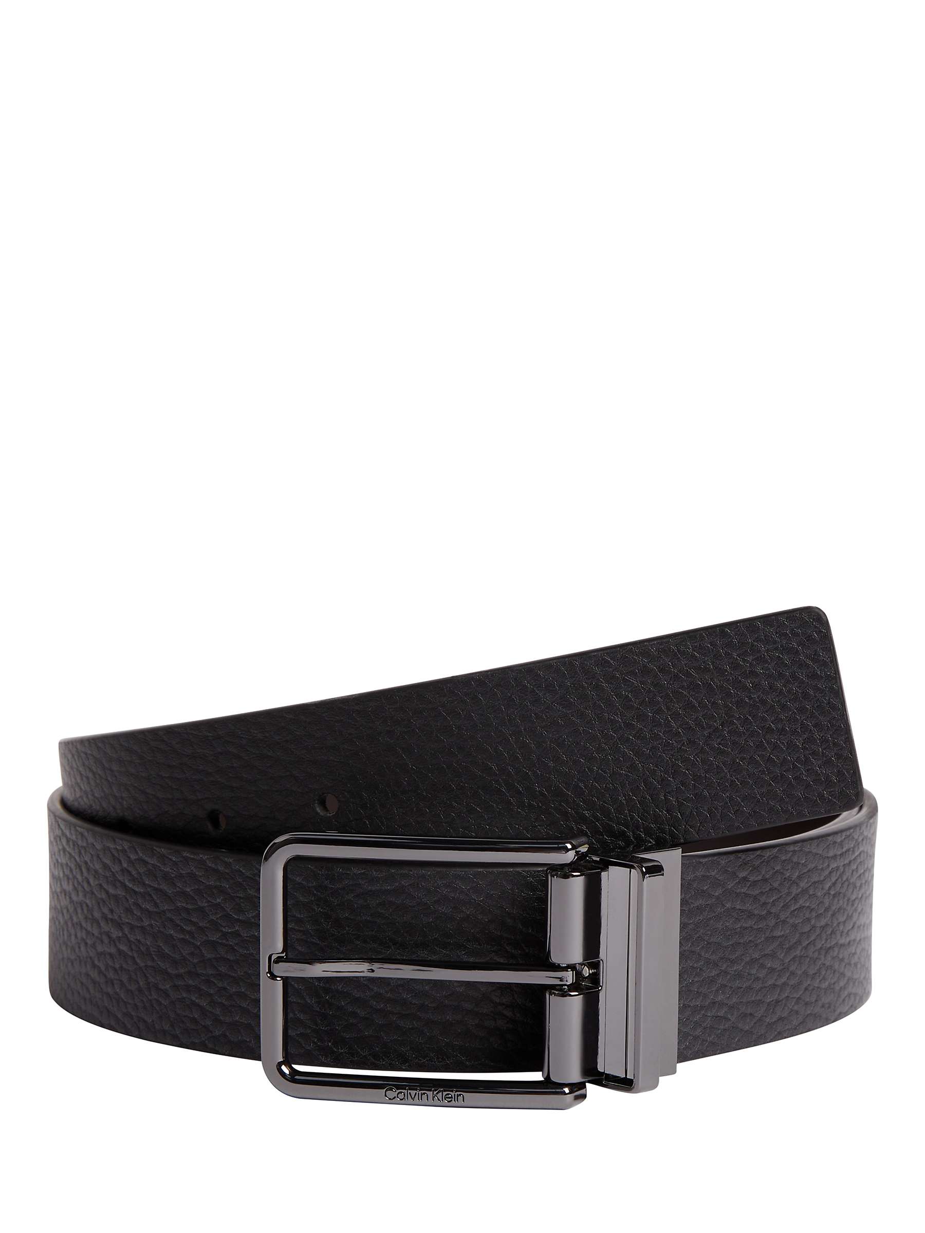 Buy Calvin Klein 40MM Leather Belt, Black Online at johnlewis.com