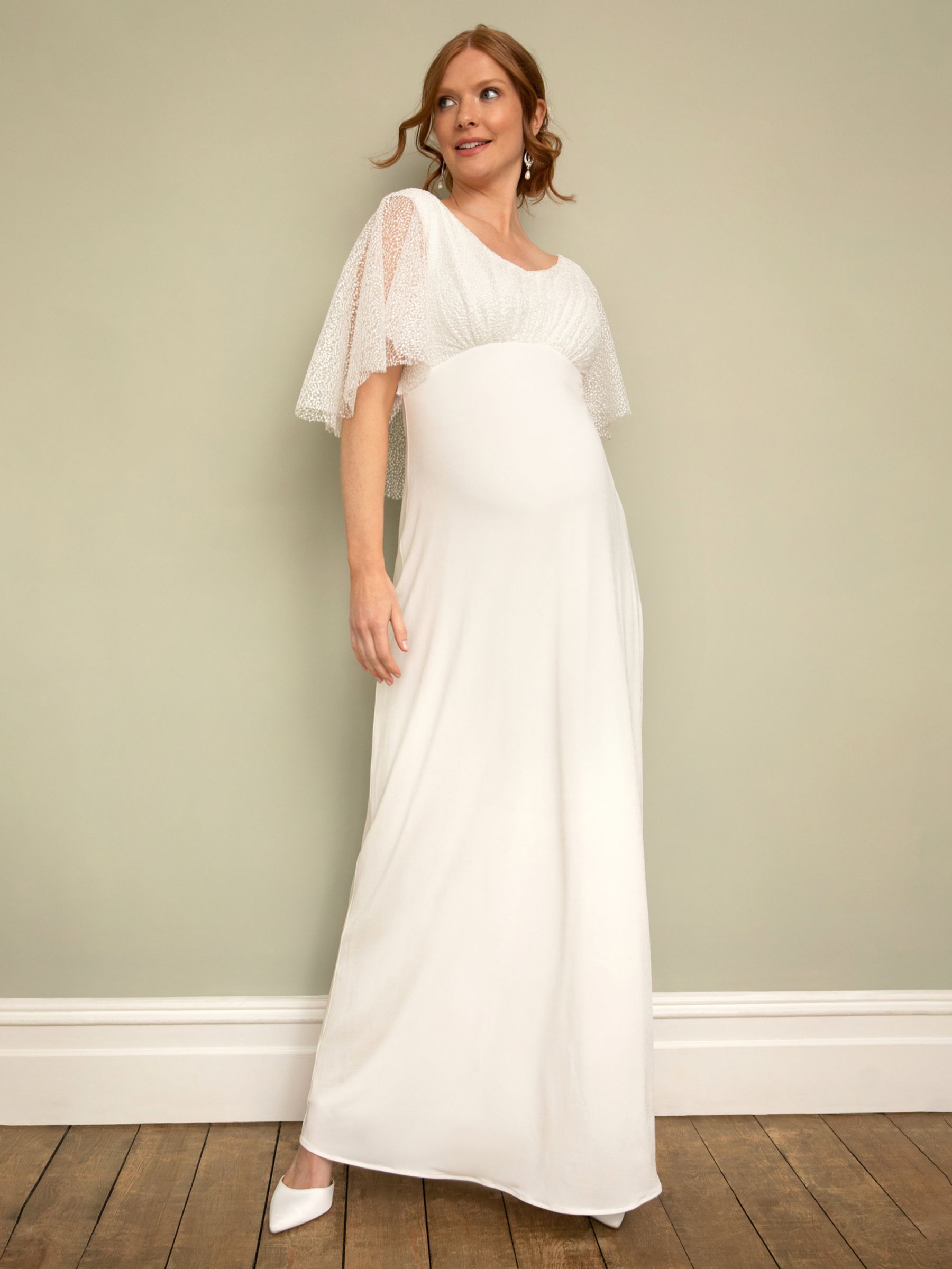 Isabella Maternity Wedding Dress (Ivory) - Maternity Wedding