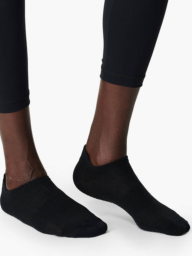 Sweaty Betty Gripper Cotton Socks, Pack of 2, Black/Multi