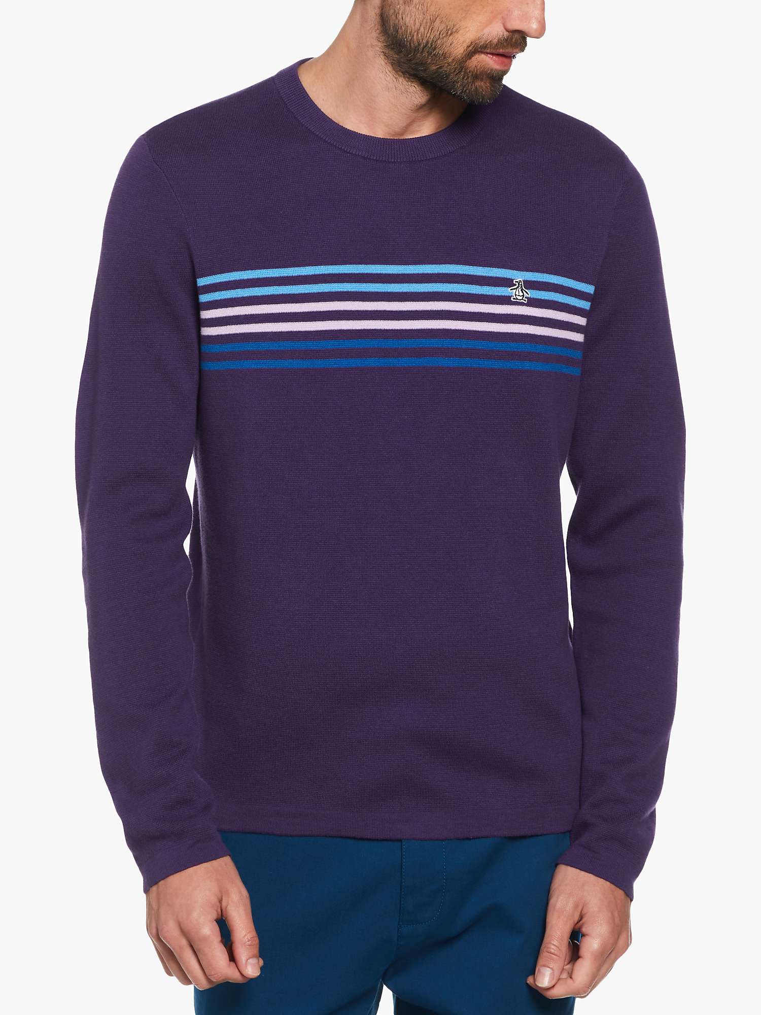 Buy Original Penguin Chest Stripe Sweater Online at johnlewis.com