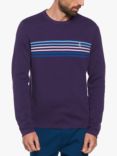 Original Penguin Chest Stripe Sweater, Grape