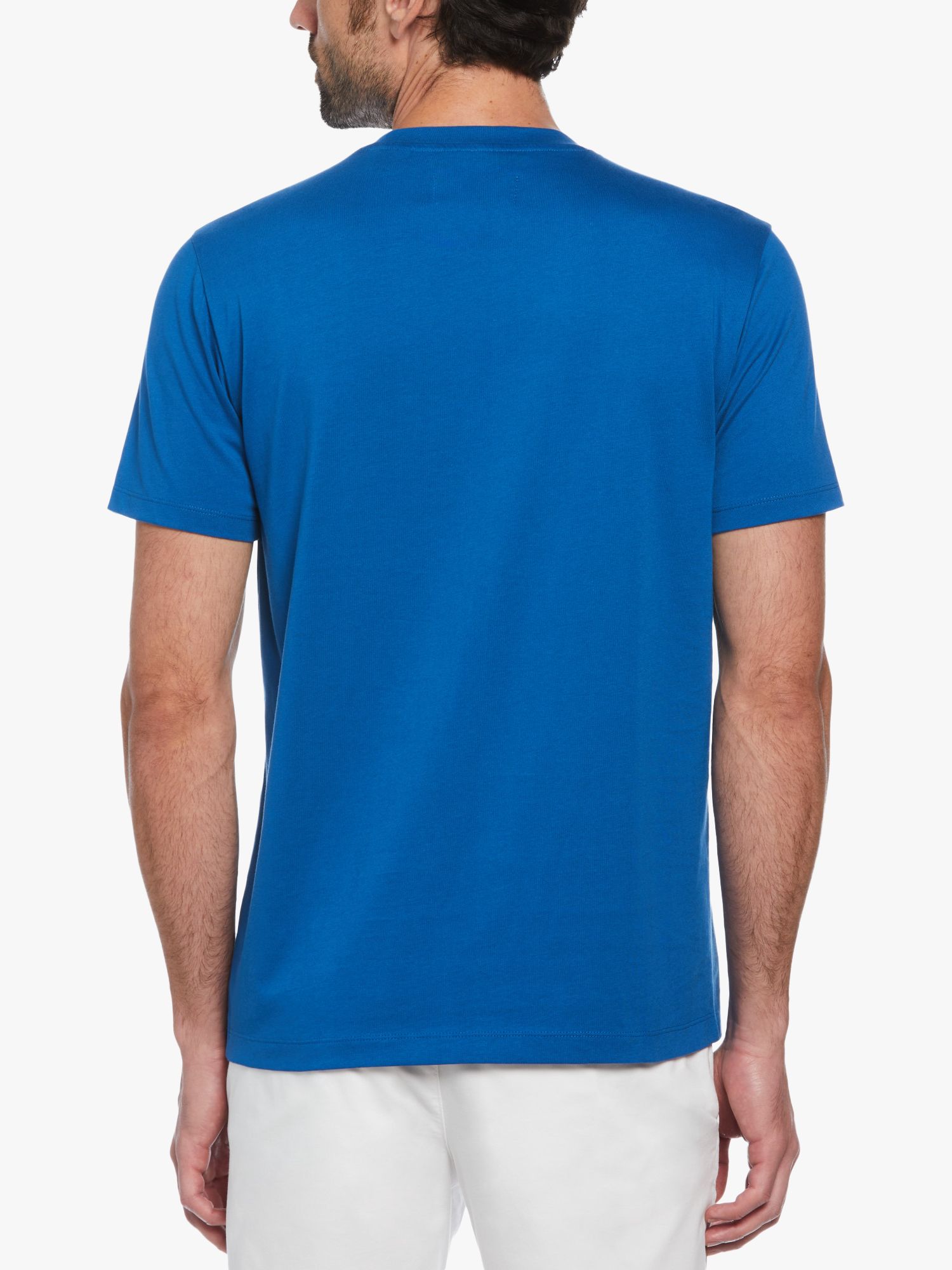 Original Penguin Pin Point Embroidery T-Shirt, Classic Blue at John ...