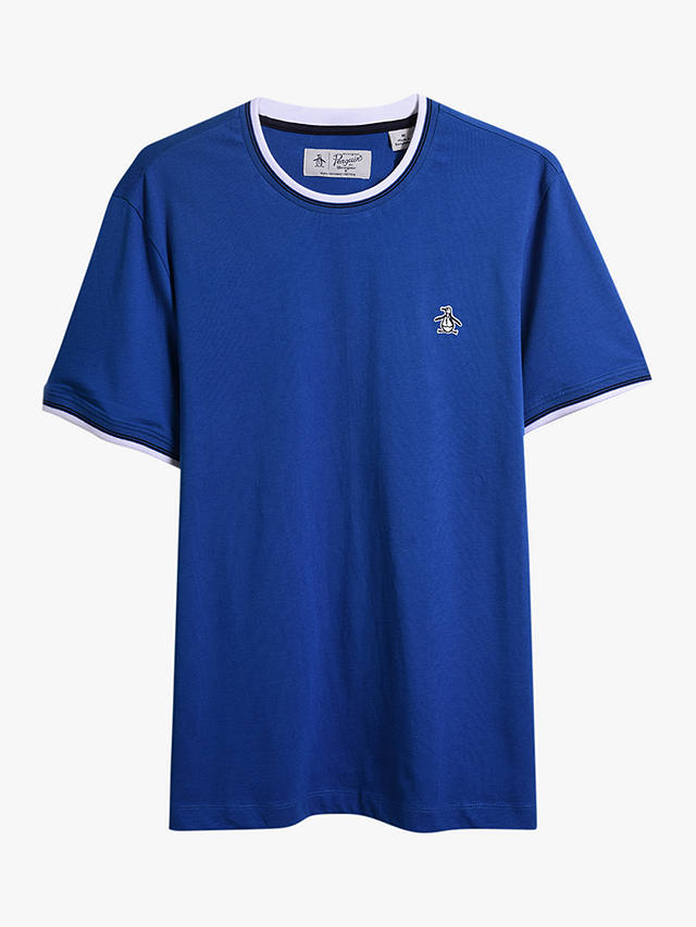 Original Penguin Sticker Pete Ringer T-shirt, Classic Blue