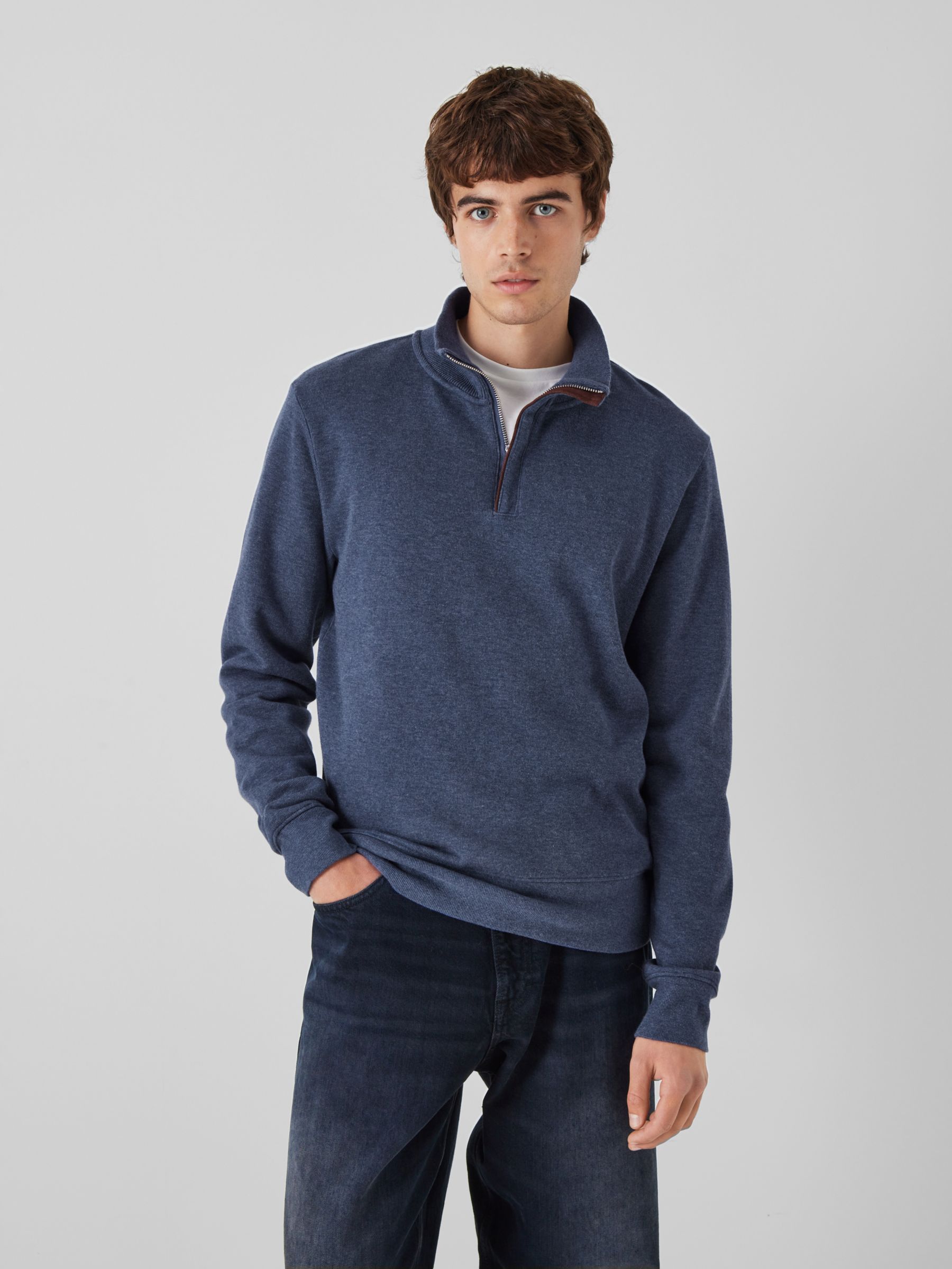 Toasted Half Zip Fleece Sweatshirt- Men's Sweatshirts