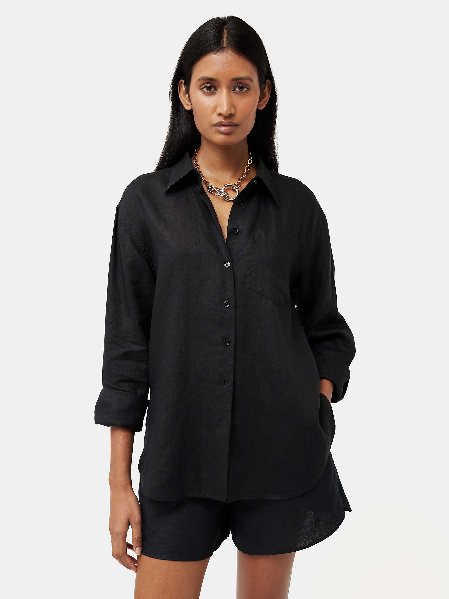 Buy Jigsaw Relaxed Linen Shirt Online at johnlewis.com