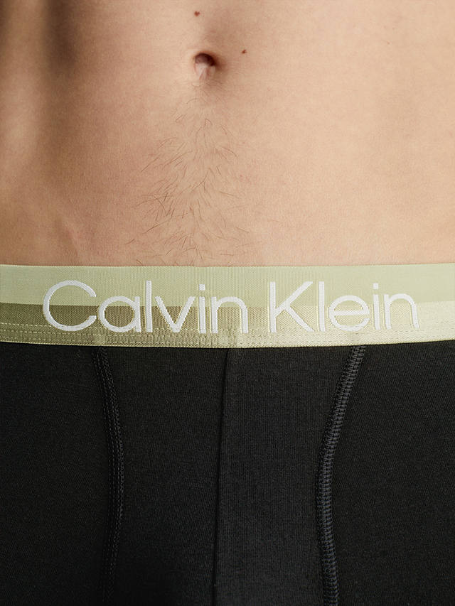 Calvin Klein Modern Structure Trunks, Pack of 3, Eclypt/Grey/Dubarry