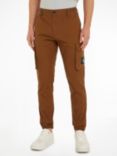 Calvin Klein Jeans Skinny Cargo Trousers, Brown, Fudge Brown