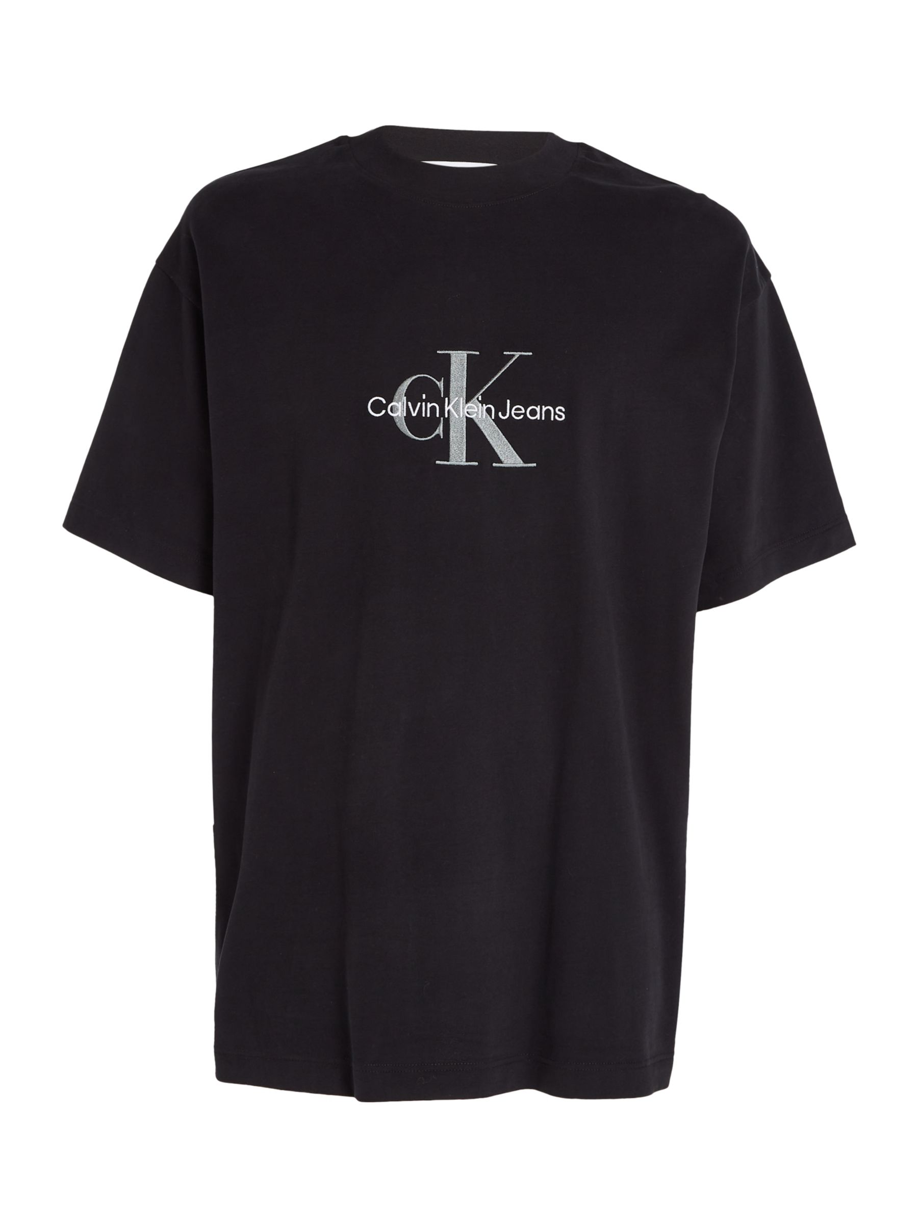 Calvin Klein Archive Logo T-Shirt, Black at John Lewis & Partners