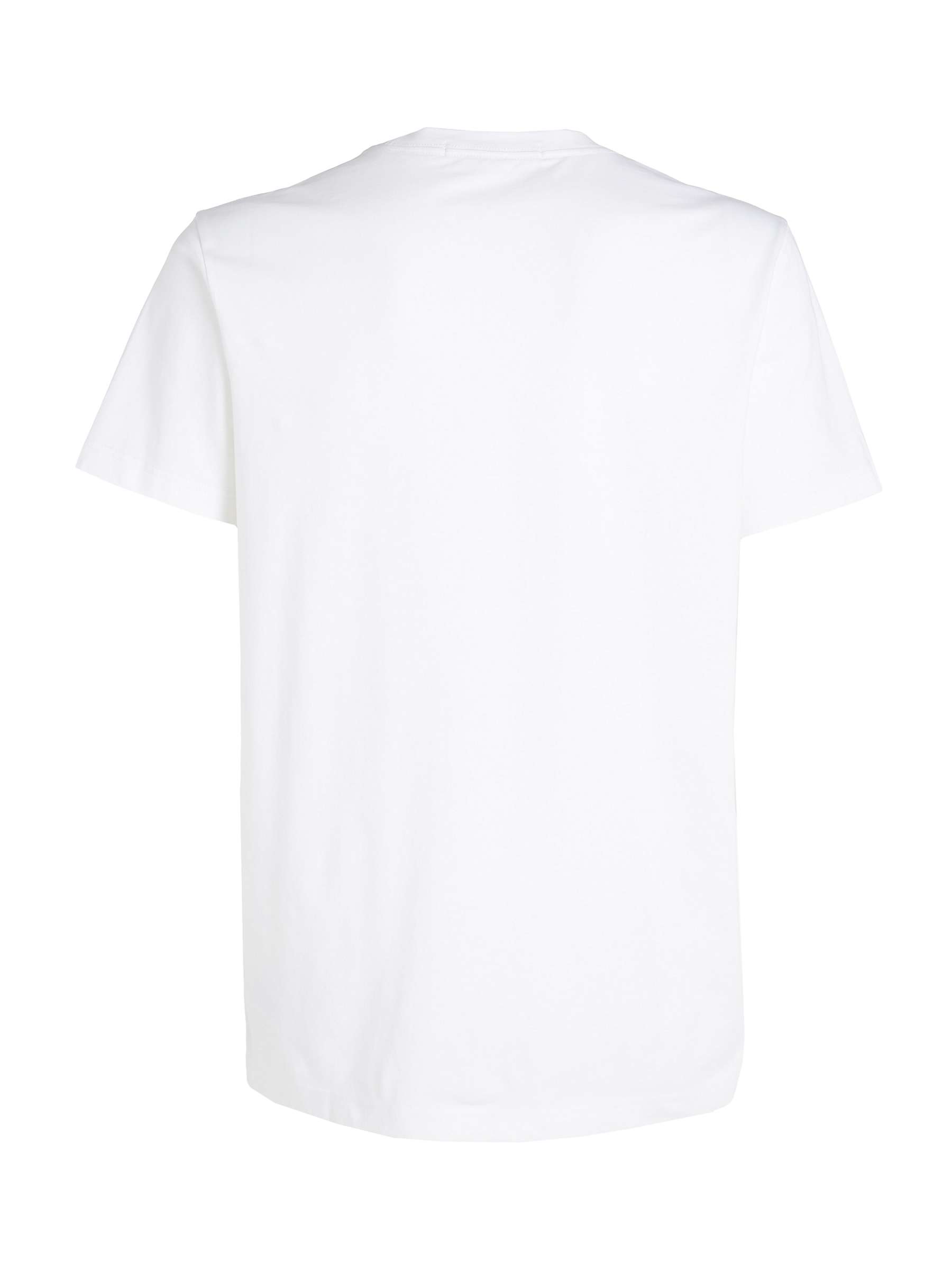 Buy Calvin Klein Monologo Cotton T-Shirt, Bright White Online at johnlewis.com