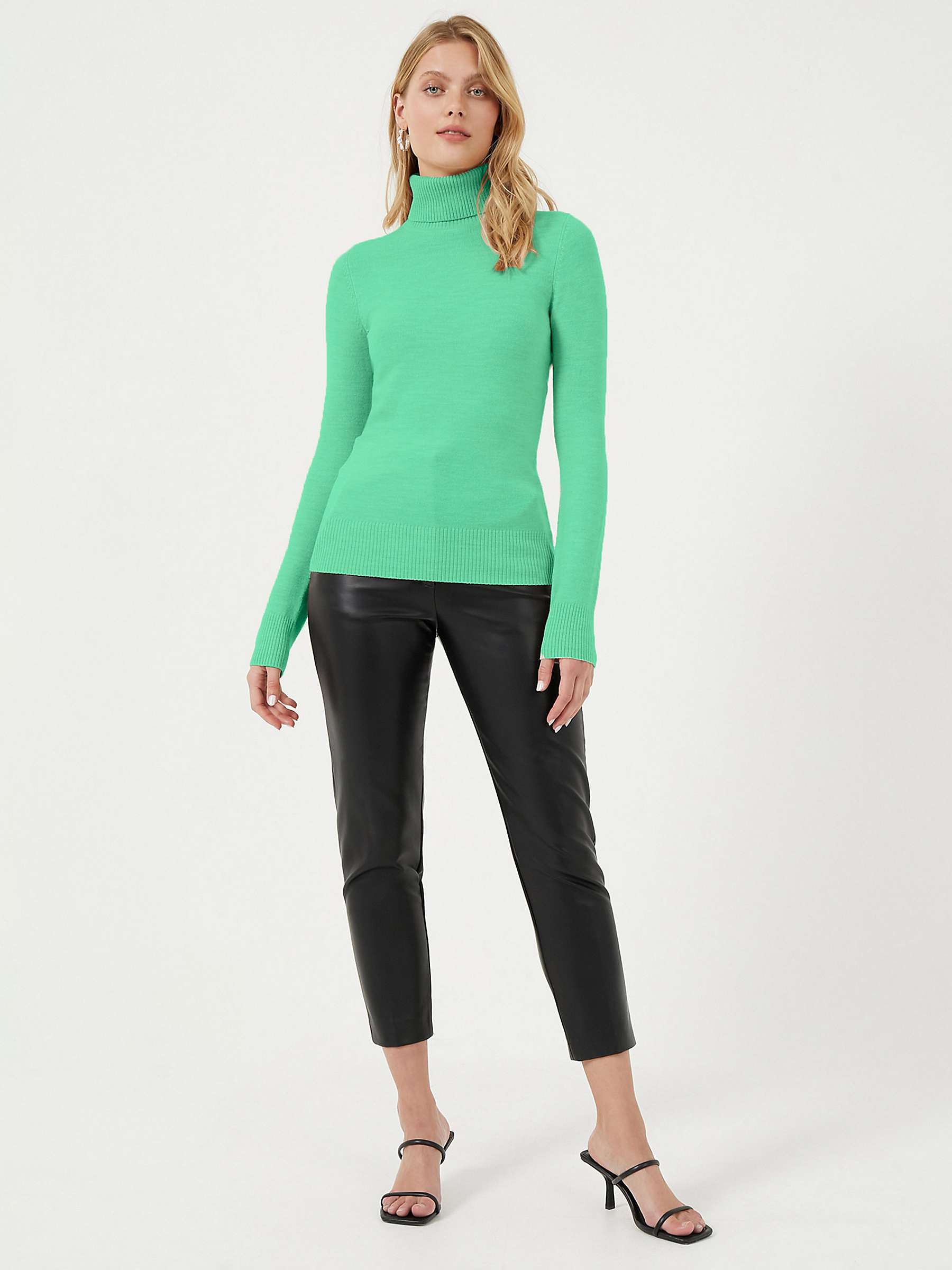 Buy French Connection Babysoft Ribbed Roll Neck Jumper Online at johnlewis.com