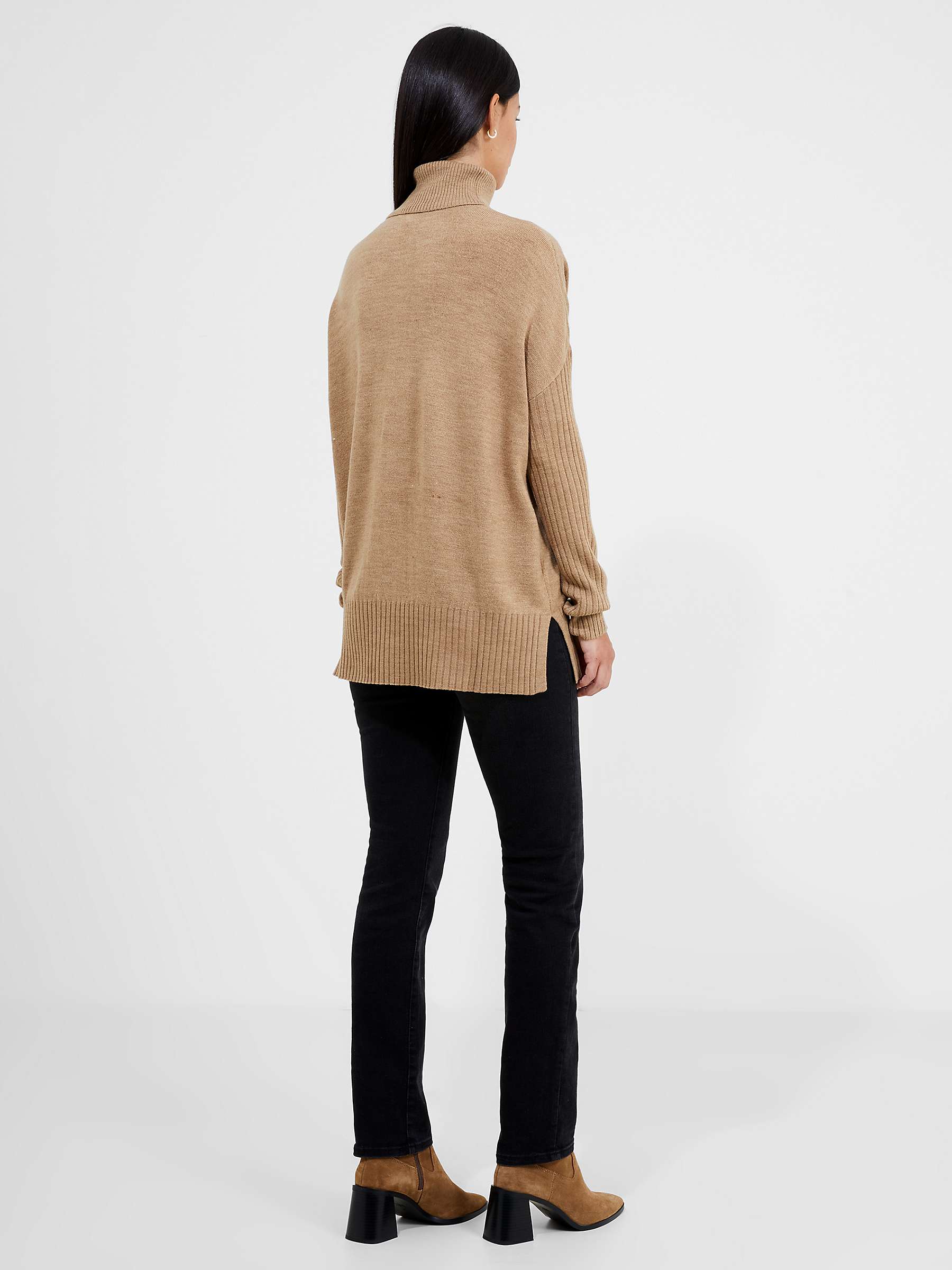 Buy French Connection Babysoft Ribbed Sleeve Jumper Online at johnlewis.com