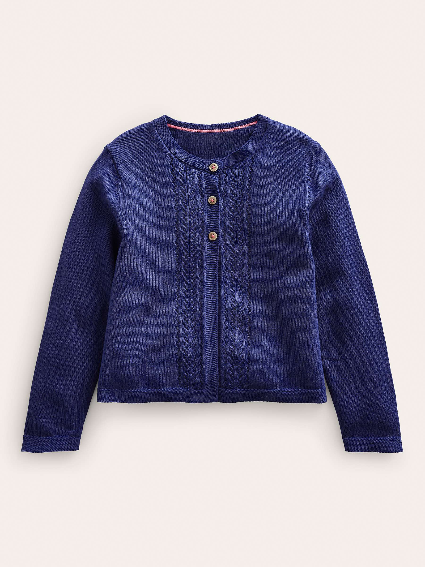 Buy Mini Boden Kids' Pointelle Cotton Cardigan Online at johnlewis.com