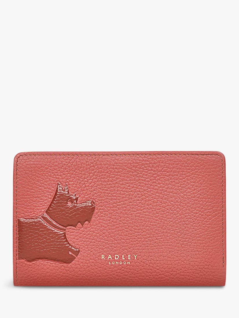 Radley Stamp Medium Bifold Purse, Copper Pink at John Lewis & Partners