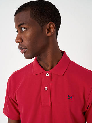 Crew Clothing Classic Pique Polo Shirt, Bright Red