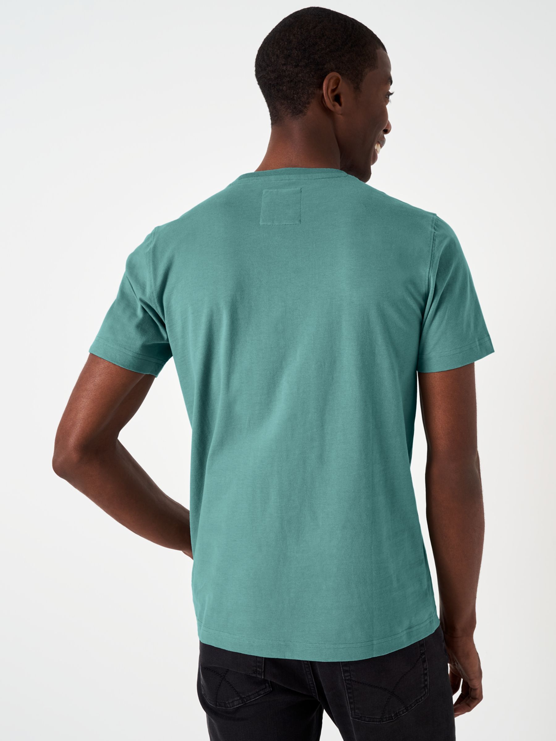 Crew Clothing Crew Neck T-Shirt, Light Green at John Lewis & Partners