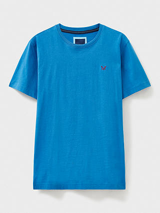 Crew Clothing Crew Neck T-Shirt, Bright Blue