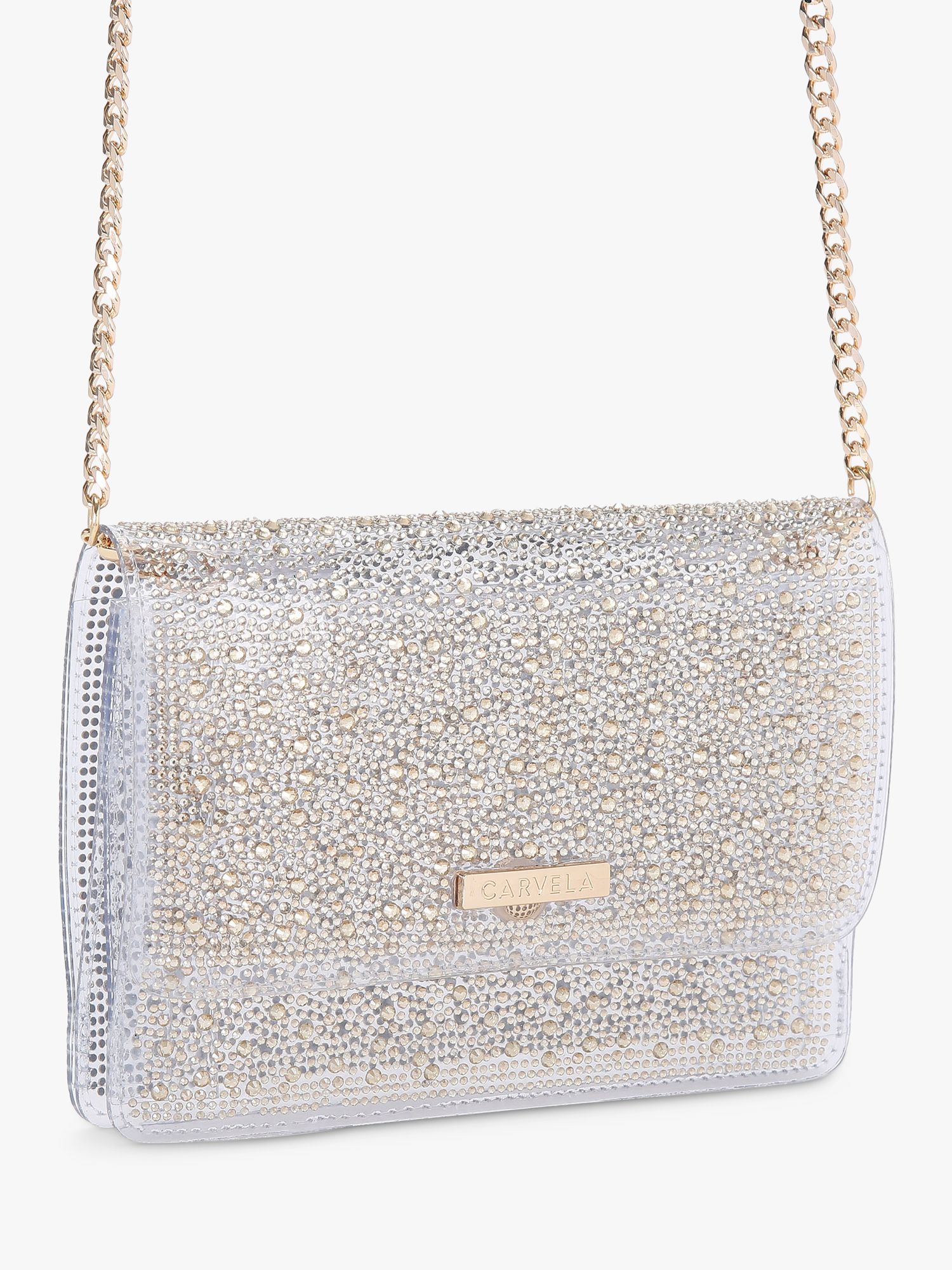 Carvela white clutch on sale bag