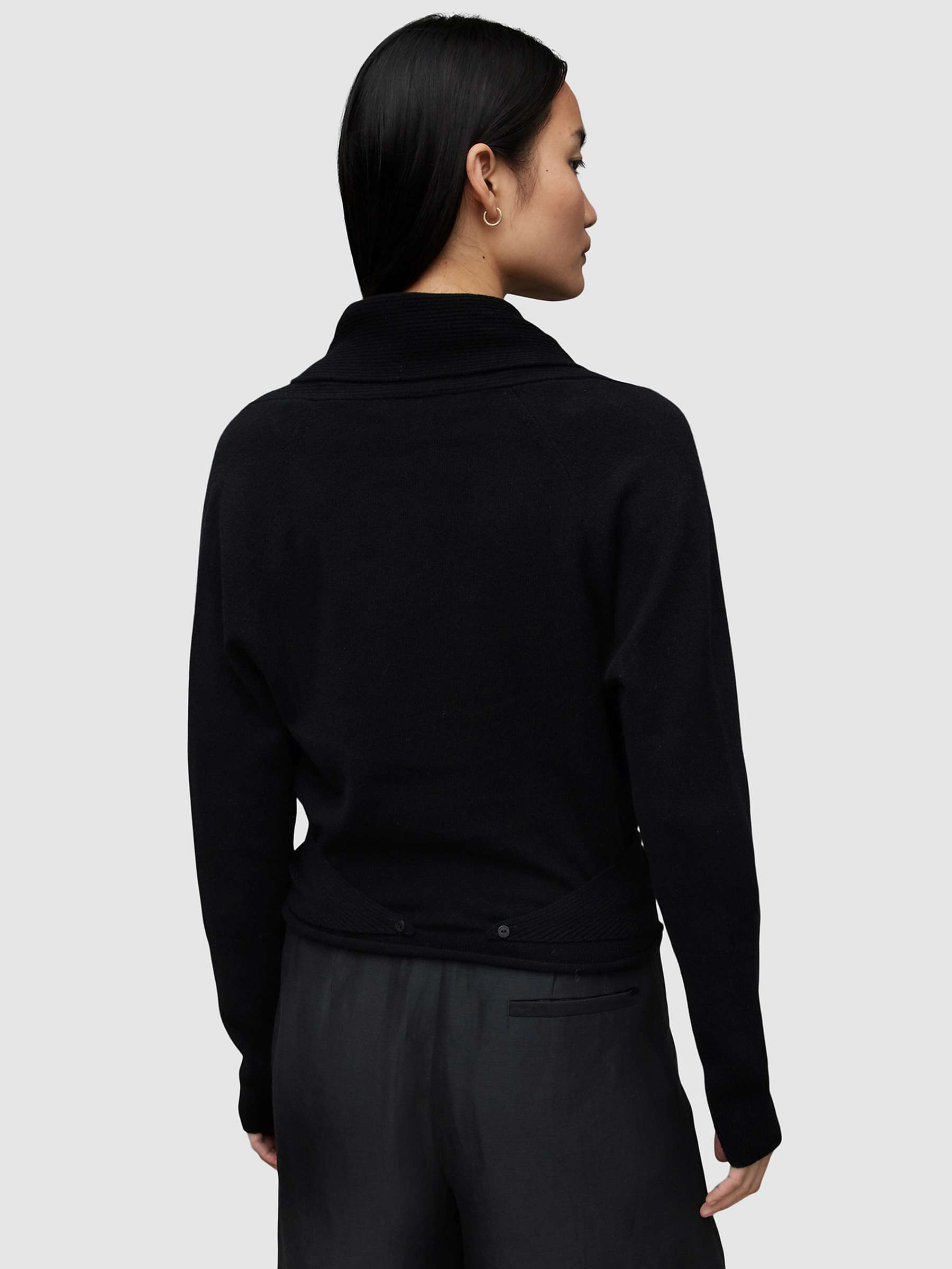 Buy AllSaints Pirate Cashmere Cross Over Cardigan Online at johnlewis.com