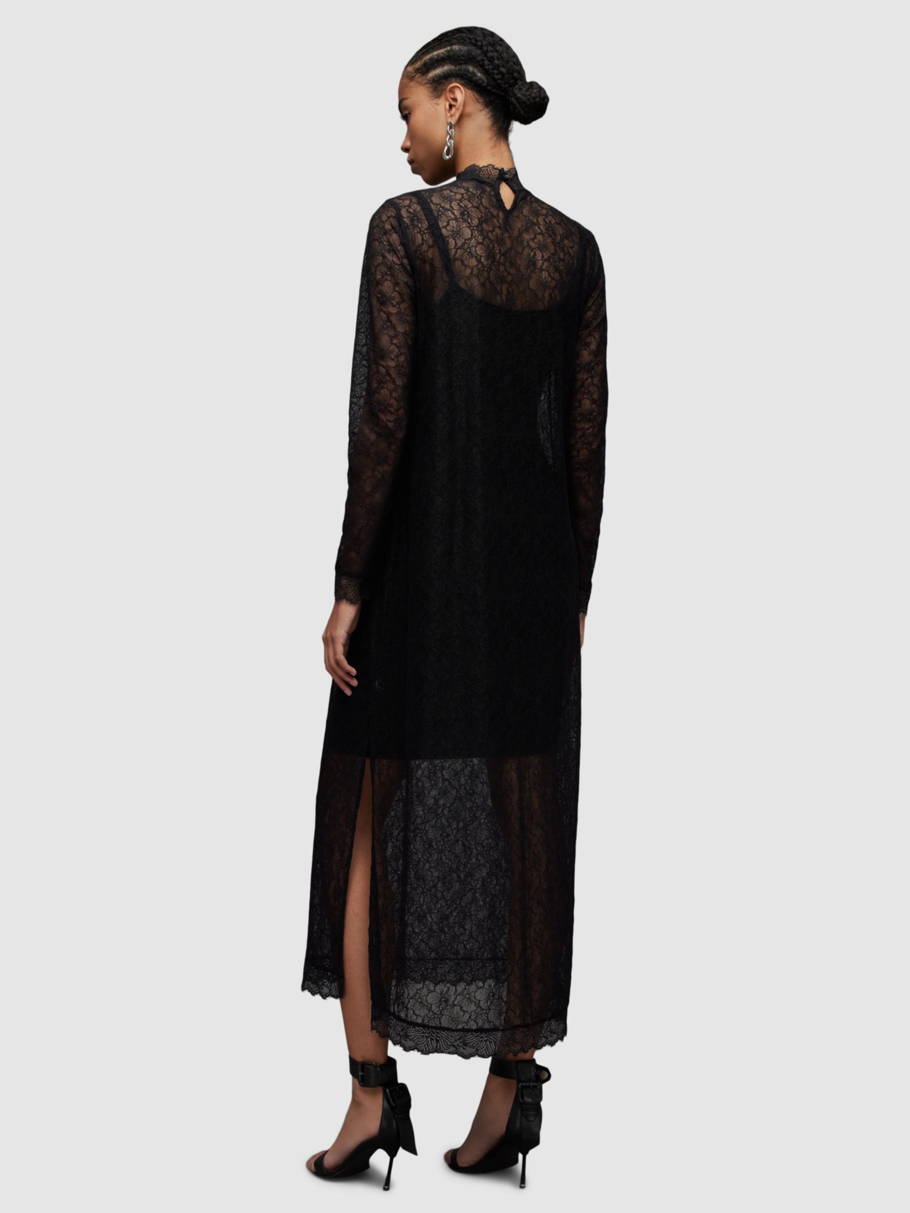 AllSaints Katlyn Lace Dress, Black
