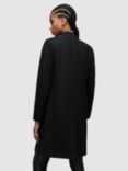 AllSaints Sidney Wool and Cashmere Blend Longline Coat, Black