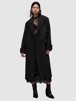 AllSaints Mabel Double Breasted Longline Coat