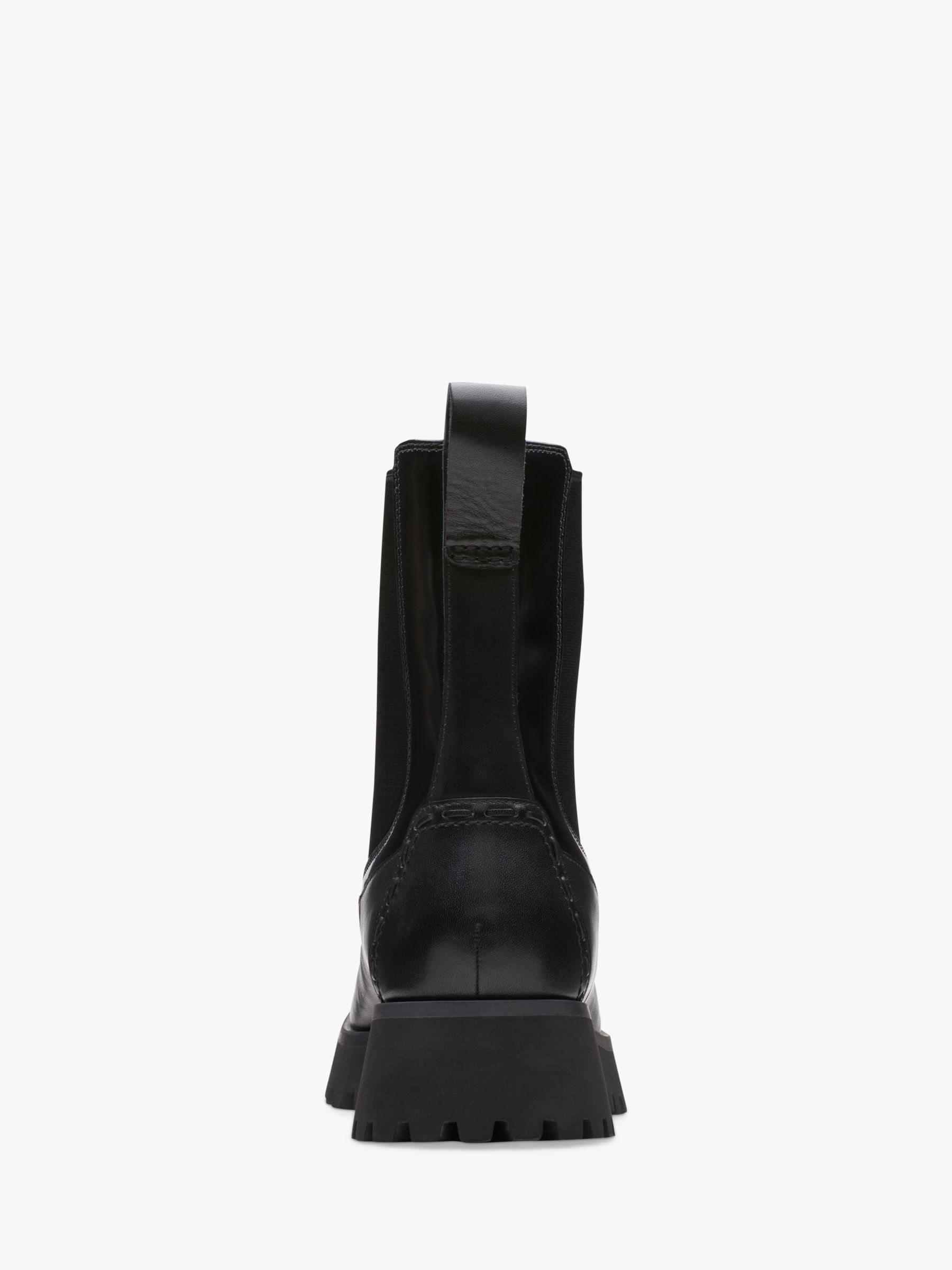 Clarks Stayso Rise Leather Chelsea Boots, Black at John Lewis & Partners