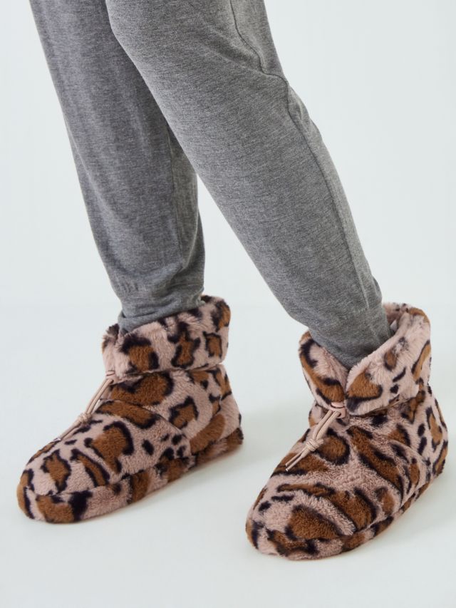 Leopard on sale fur boots