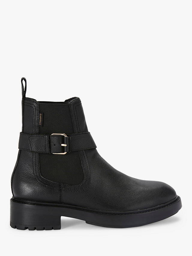 Carvela Margot Leather Ankle Boots, Black at John Lewis & Partners
