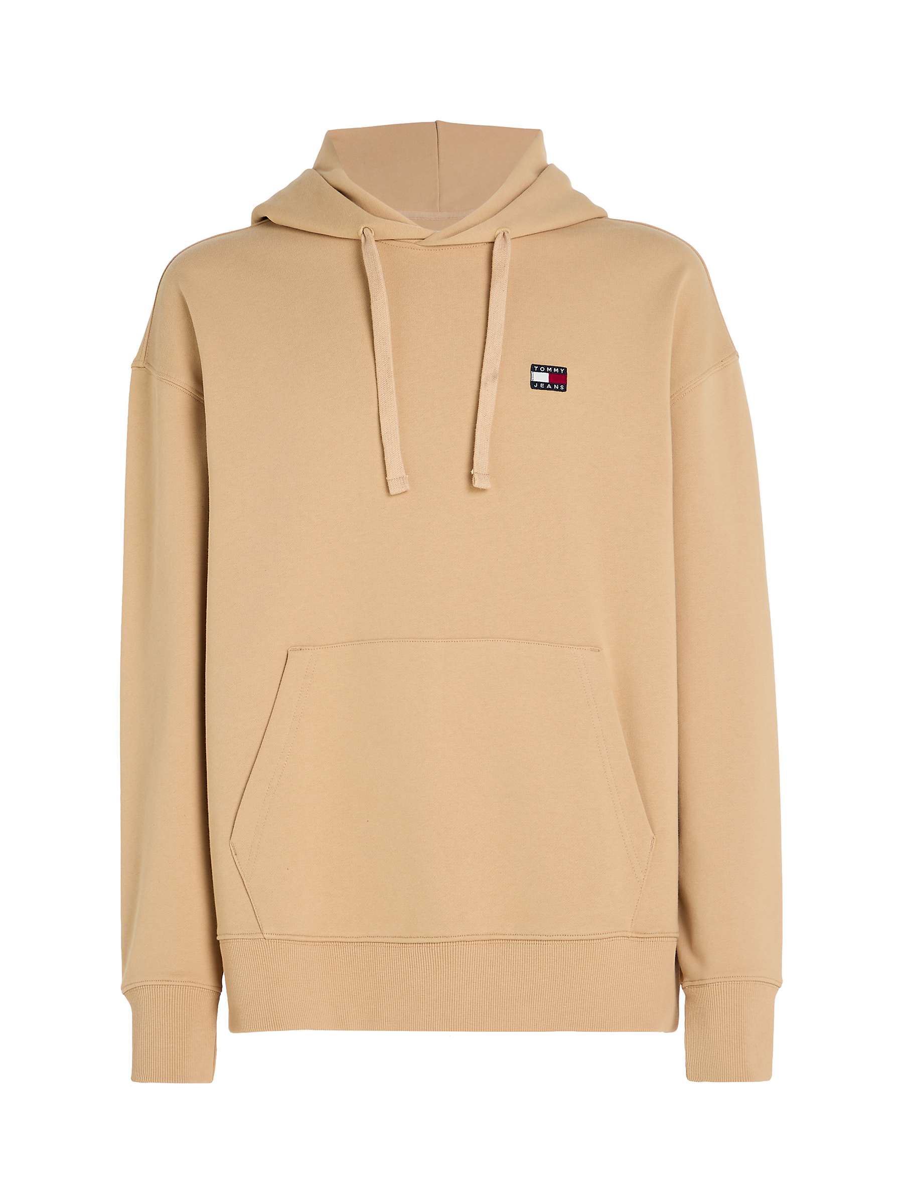 Buy Tommy Hilfiger Logo Embroidered Hoodie, Tawny Sand Online at johnlewis.com