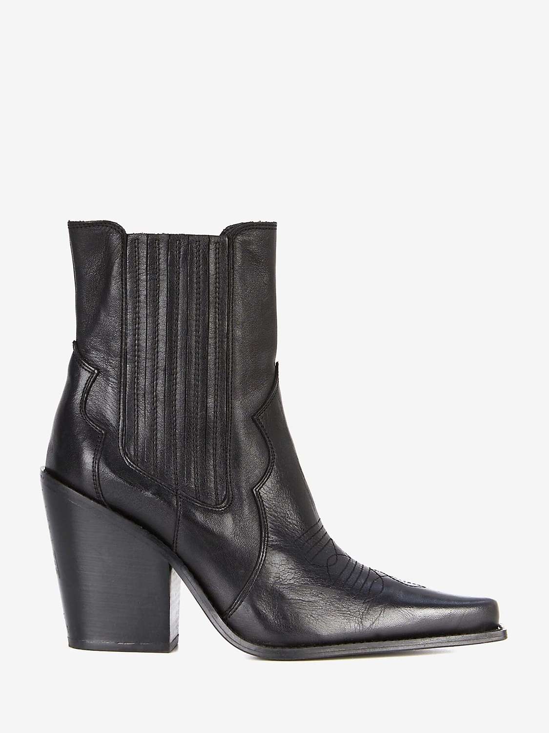 Buy Mint Velvet Phoebe High Heel Leather Cowboy Boots Online at johnlewis.com
