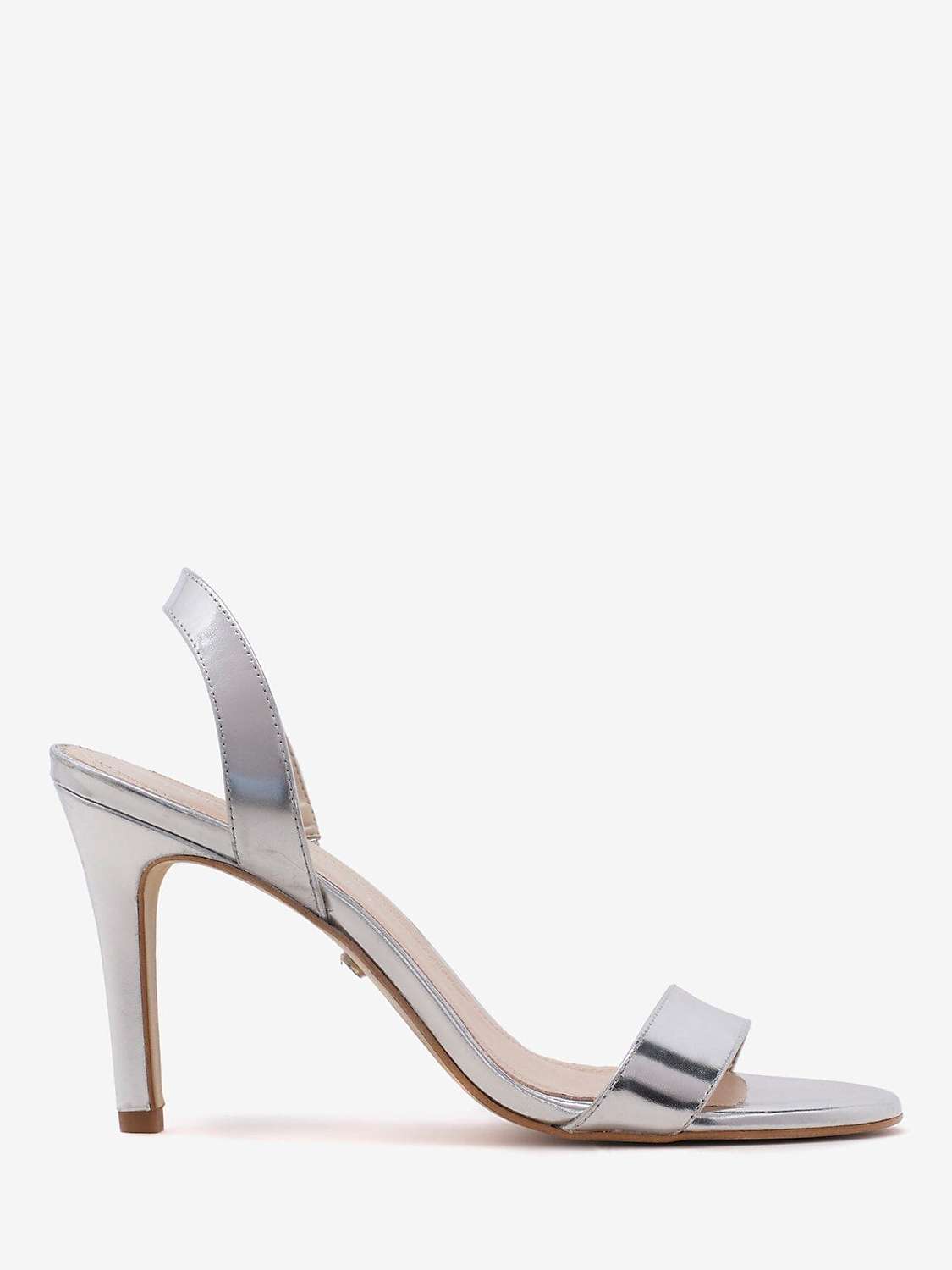 Mint Velvet Amara Stiletto Heel Sandals, Silver at John Lewis & Partners