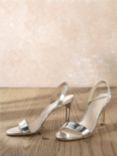 Mint Velvet Amara Stiletto Heel Sandals, Silver Silver