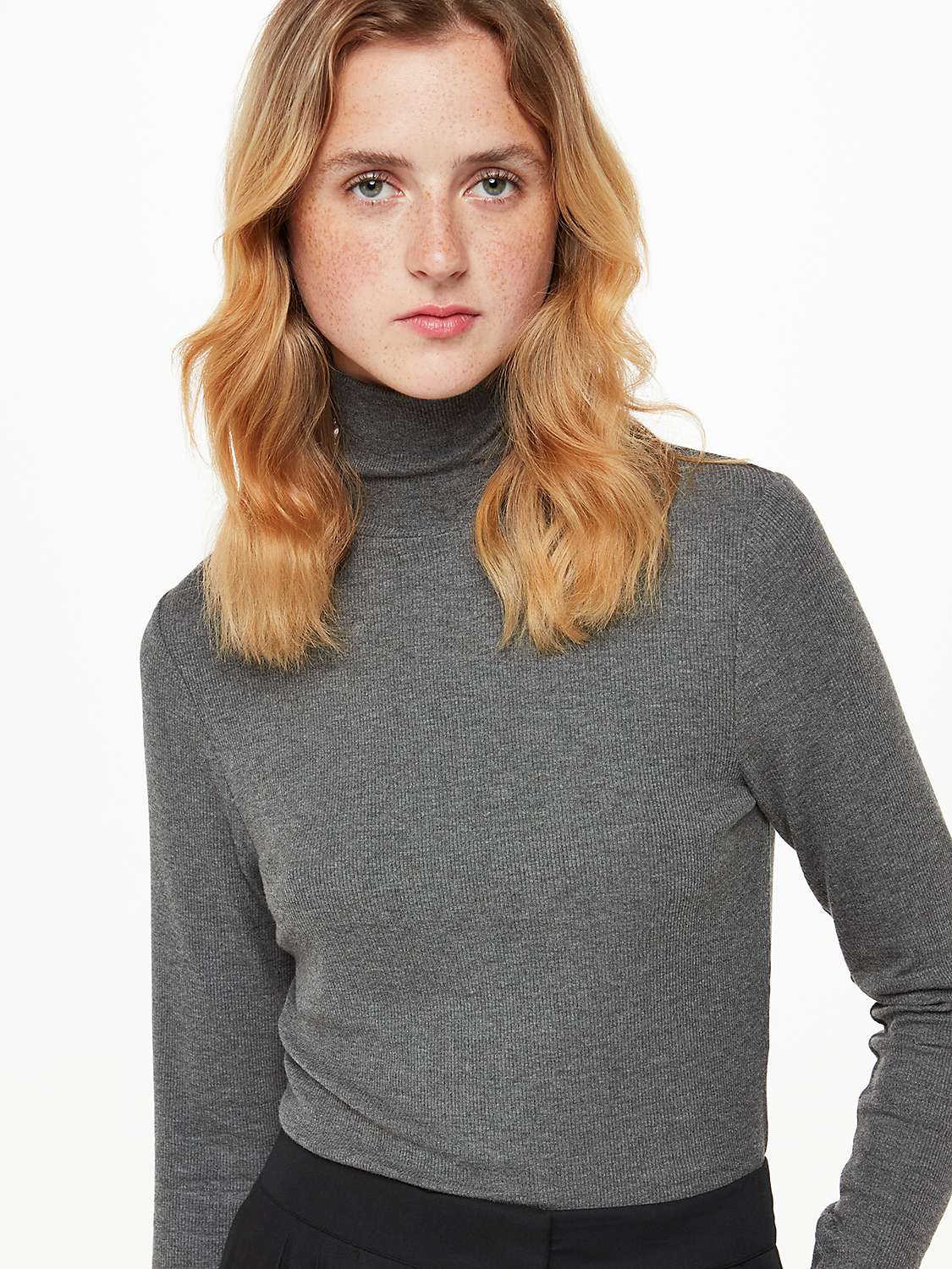 Buy Whistles Essential Ribbed Polo Top Online at johnlewis.com