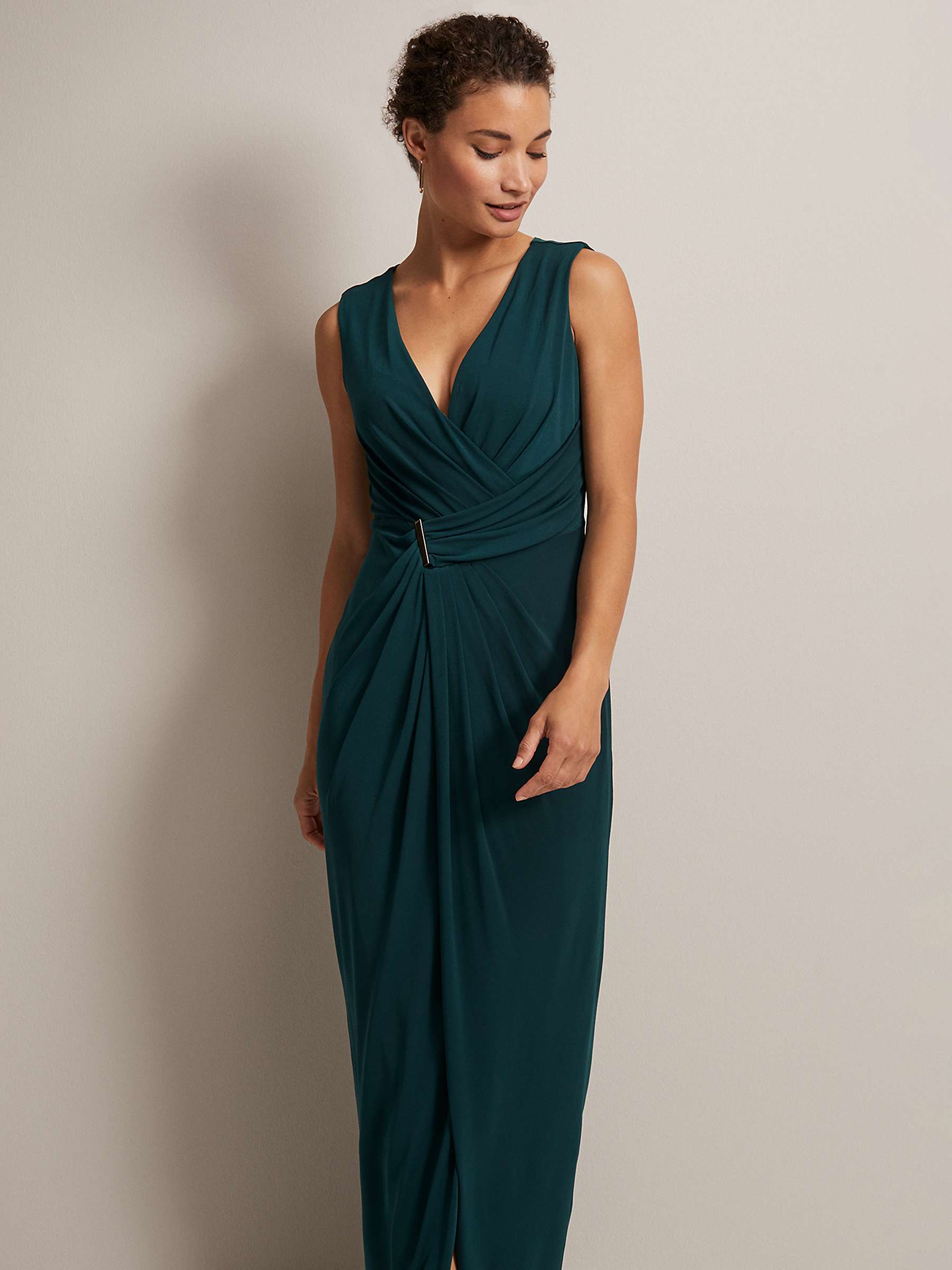 Buy Phase Eight Christabel Maxi Dress, Dark Green Online at johnlewis.com