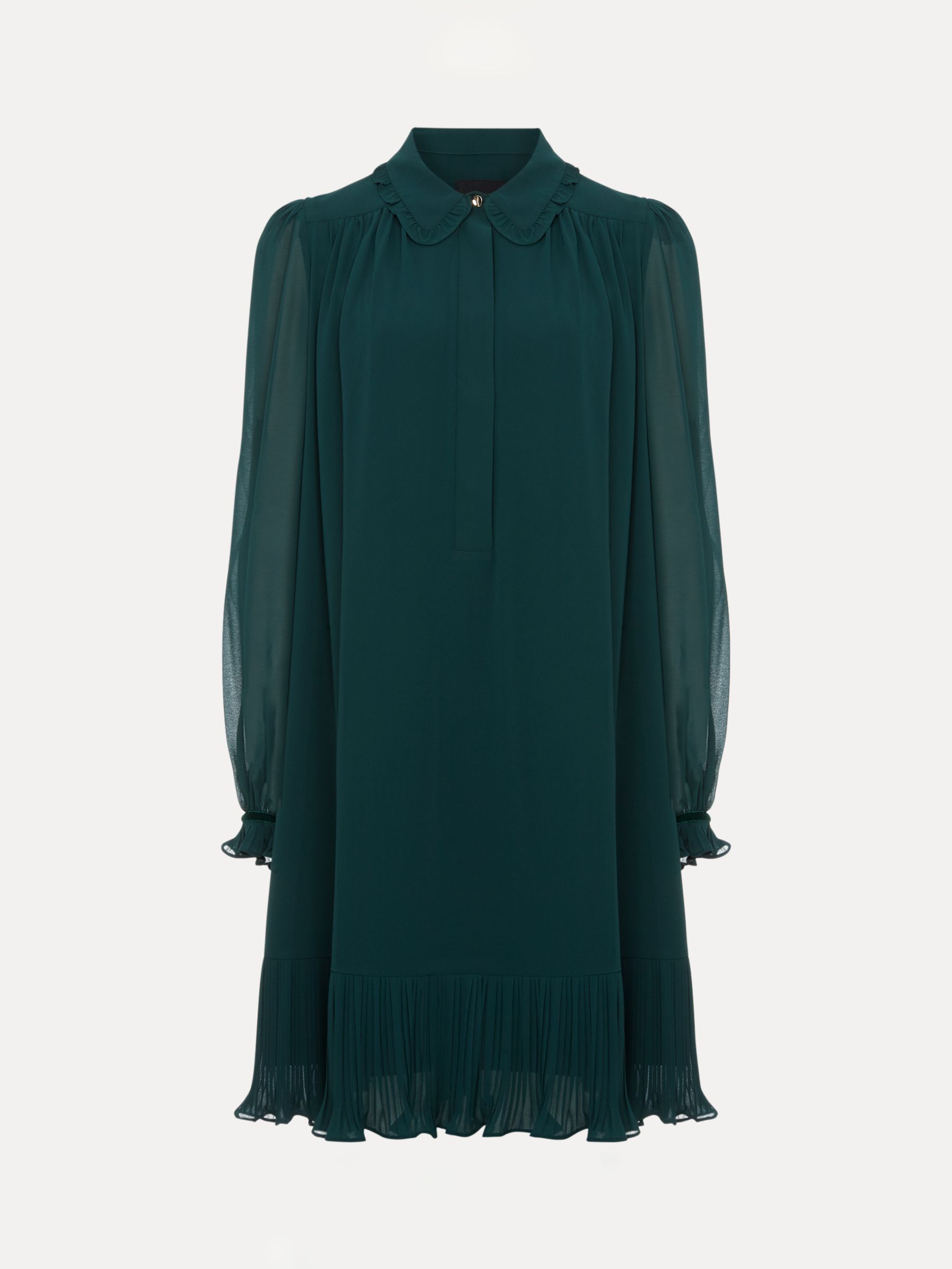 Buy Phase Eight April Knee Length Swing Dress, Dark Green Online at johnlewis.com