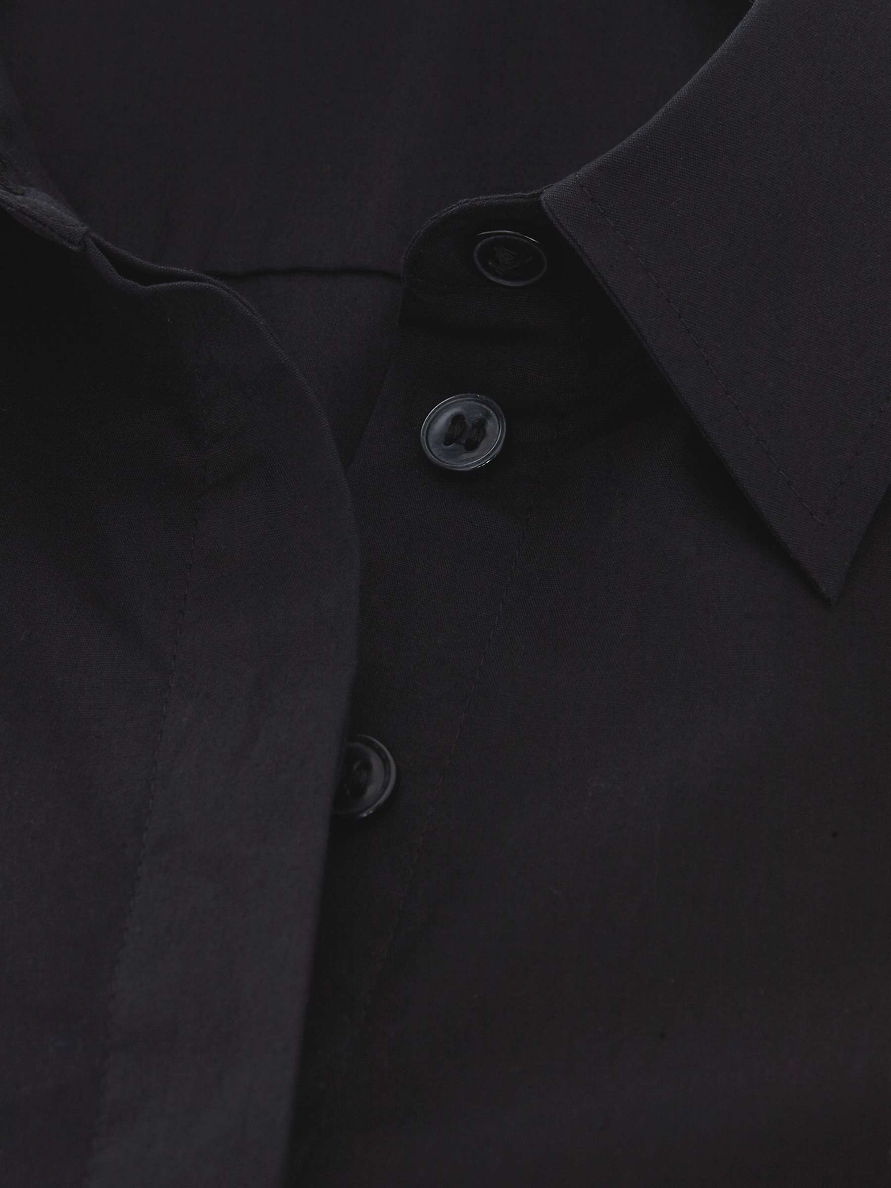 Buy Phase Eight Classic Fitted Shirt, Black Online at johnlewis.com