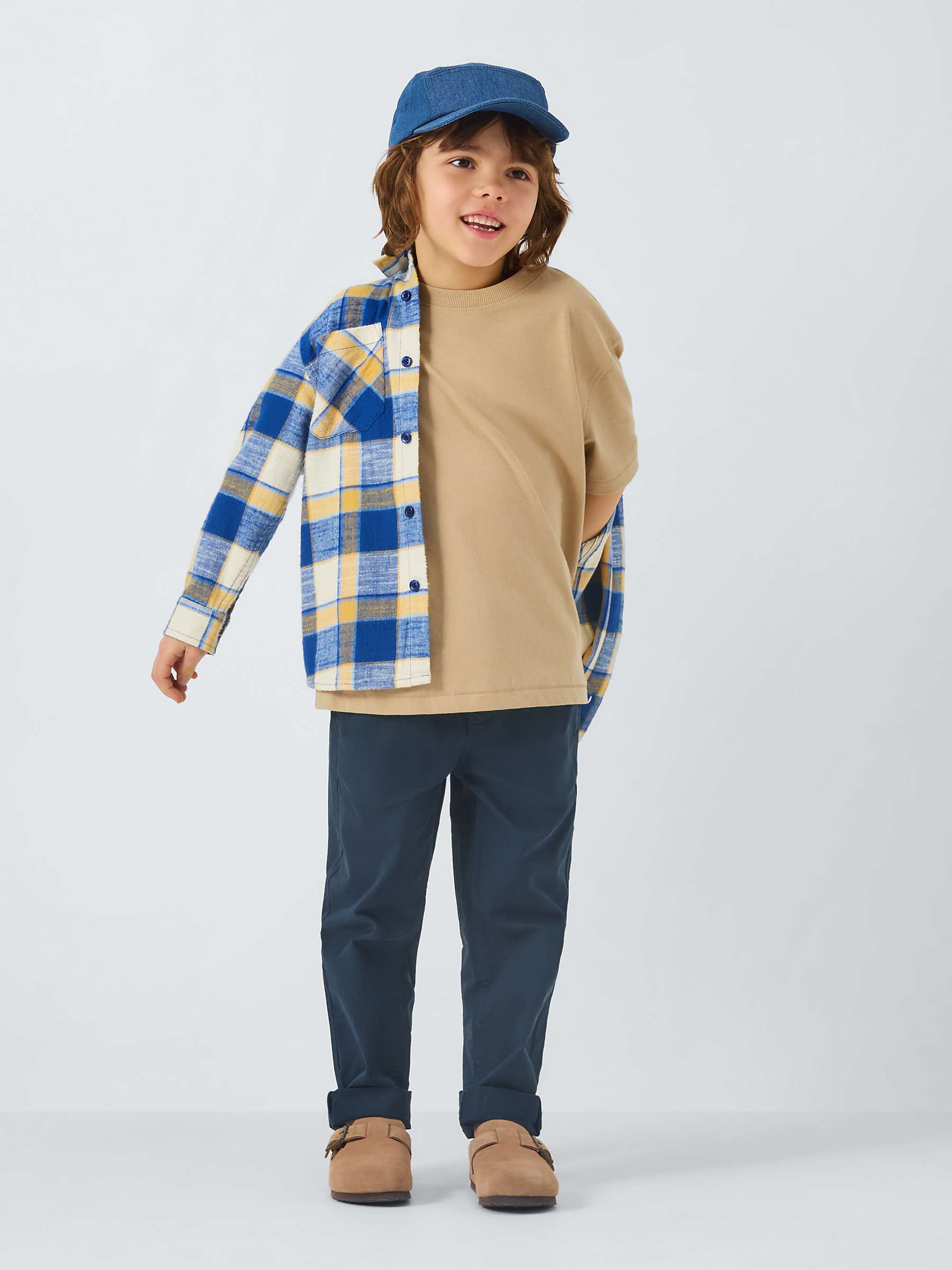 Buy John Lewis Kids' Plain/Stripe T-Shirts, Pack of 3, Multi Online at johnlewis.com