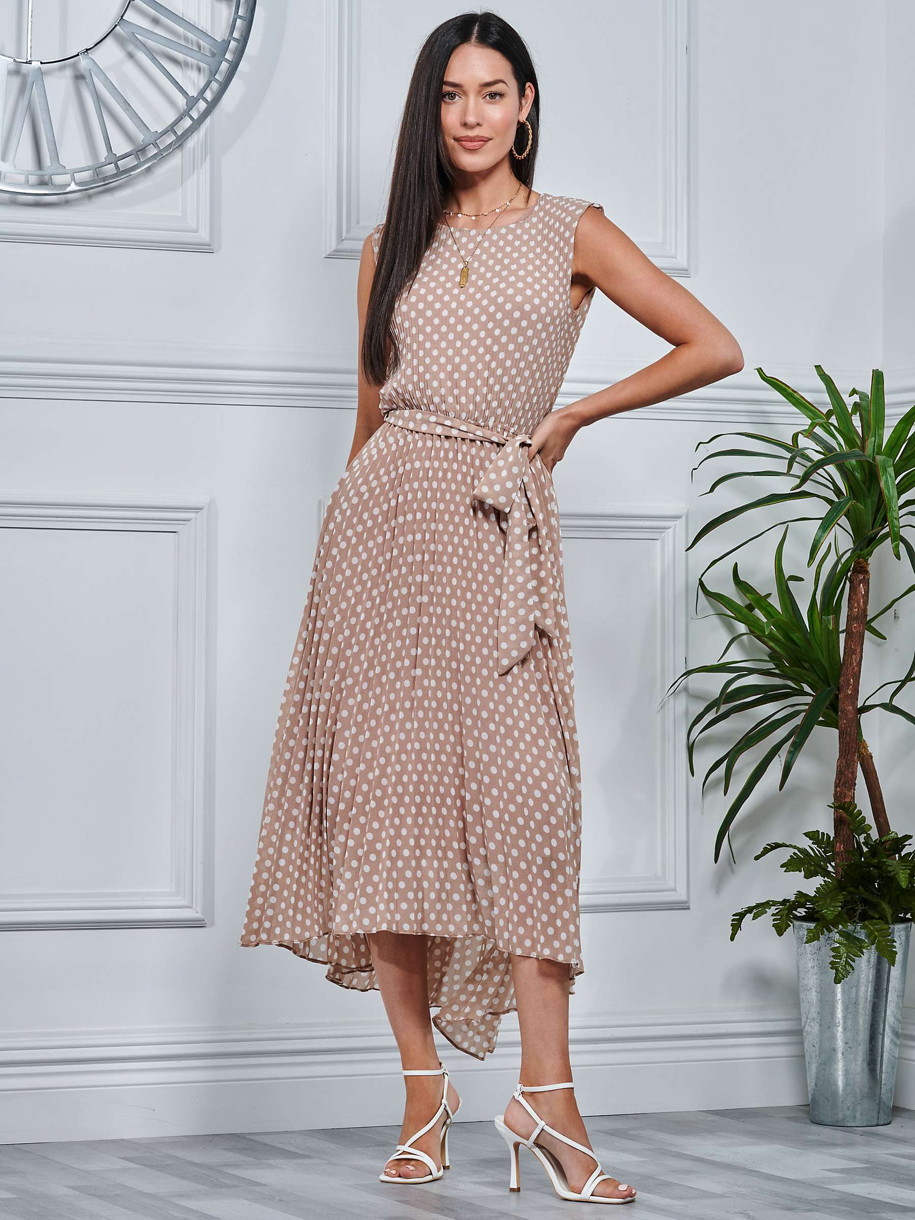 Buy Jolie Moi Pleated Chiffon Midi Dress Online at johnlewis.com