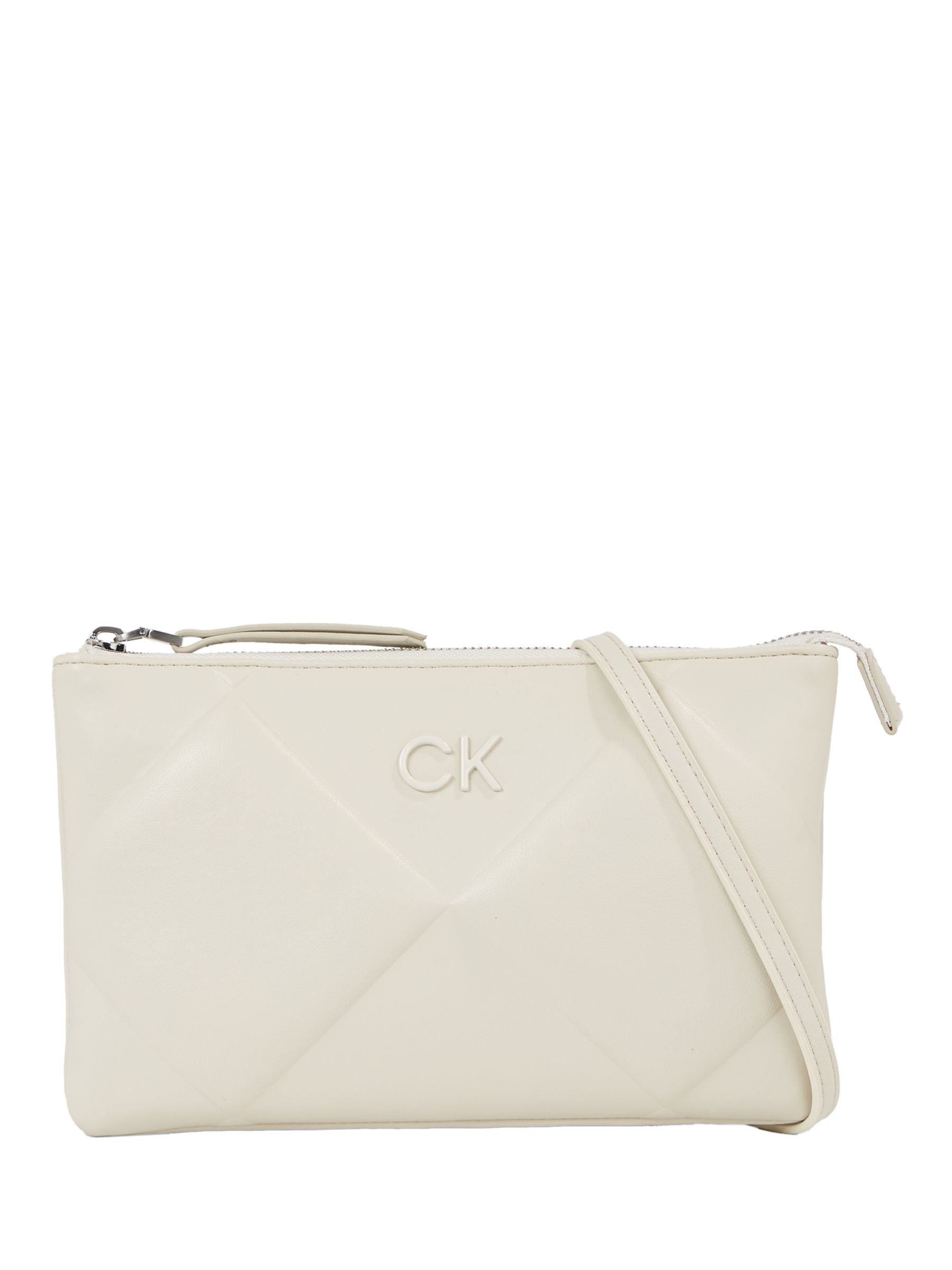 Calvin Klein Quilted Crossbody Bag, DK Ecru