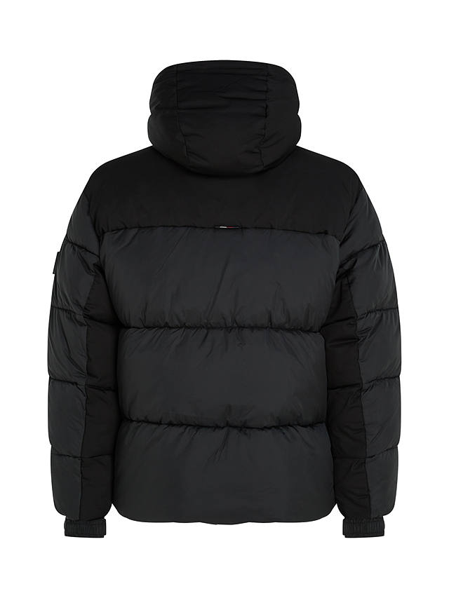Tommy Hilfiger New York Hooded Jacket, Black at John Lewis & Partners