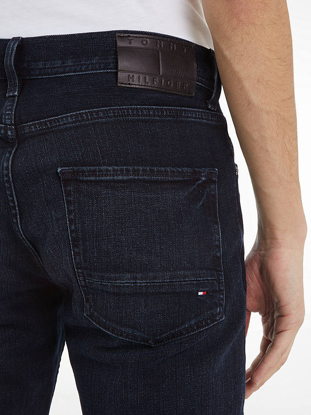 Tommy Hilfiger Straight Denton Jeans, Navy at John Lewis & Partners