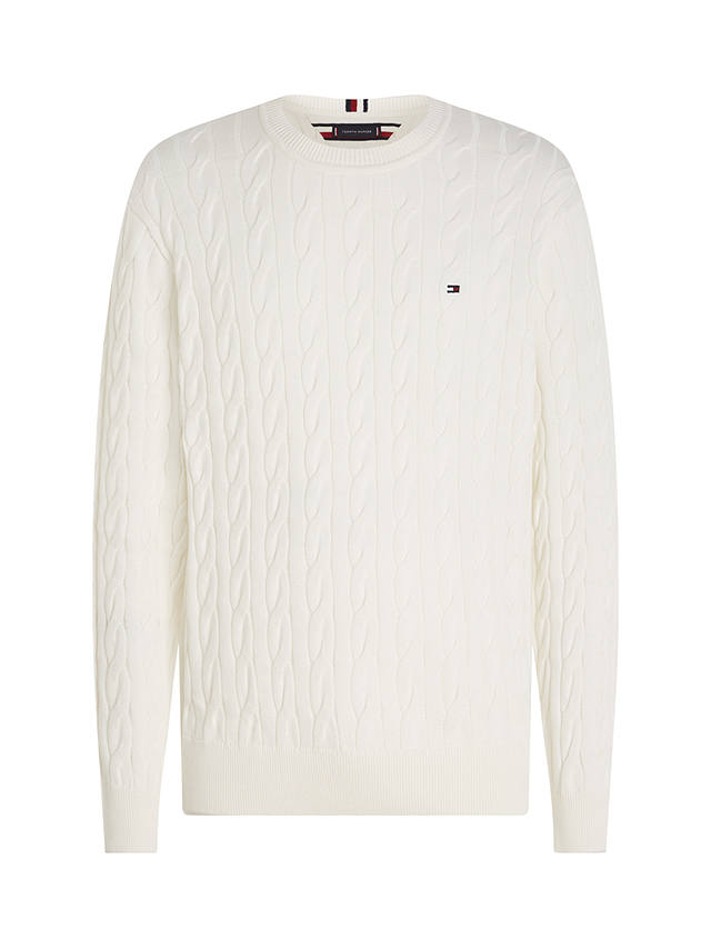 Tommy Hilfiger Classic Cable Jumper, White