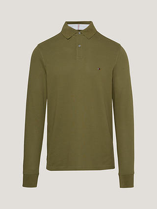 Tommy Hilfiger 1985 Regular Long Sleeve Polo Top, Putting Green