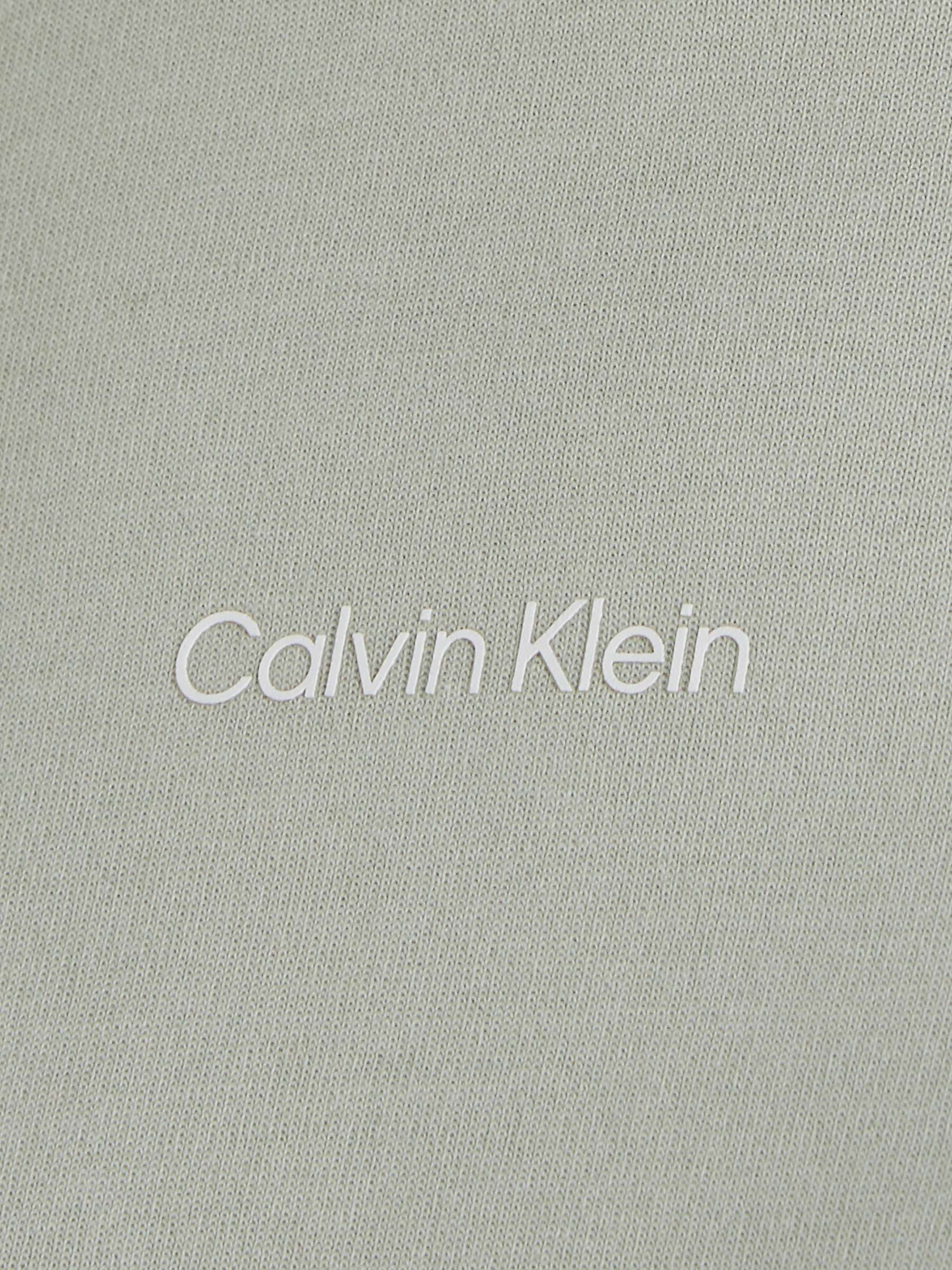 Calvin Klein Micro Logo Hoodie, Desert Sage at John Lewis & Partners