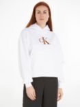 Calvin Klein Jeans Premium Monologo Hoodie, Bright White