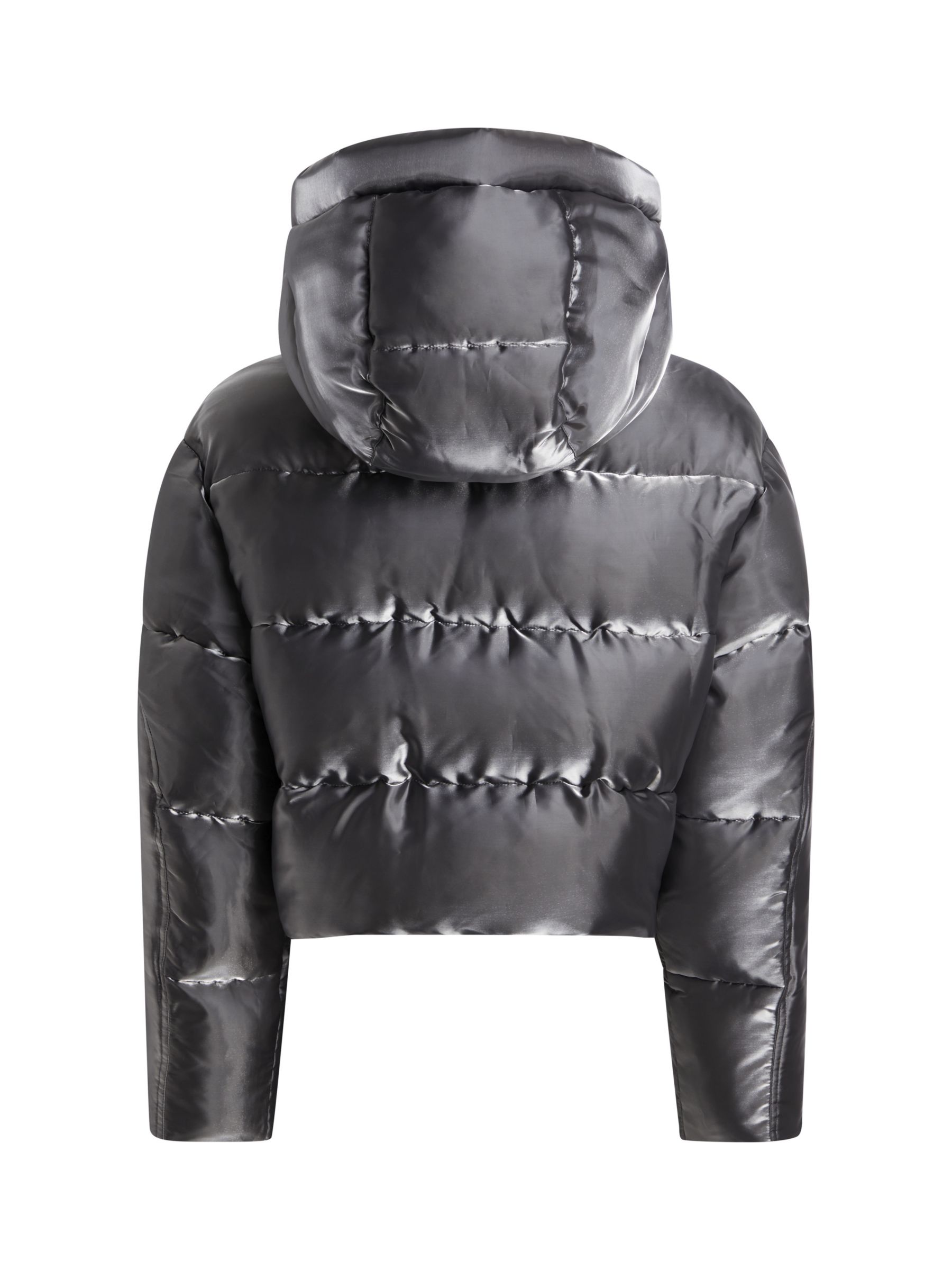 Calvin Klein Liquid Metal Puffer Jacket, Liquid Metal at John Lewis ...