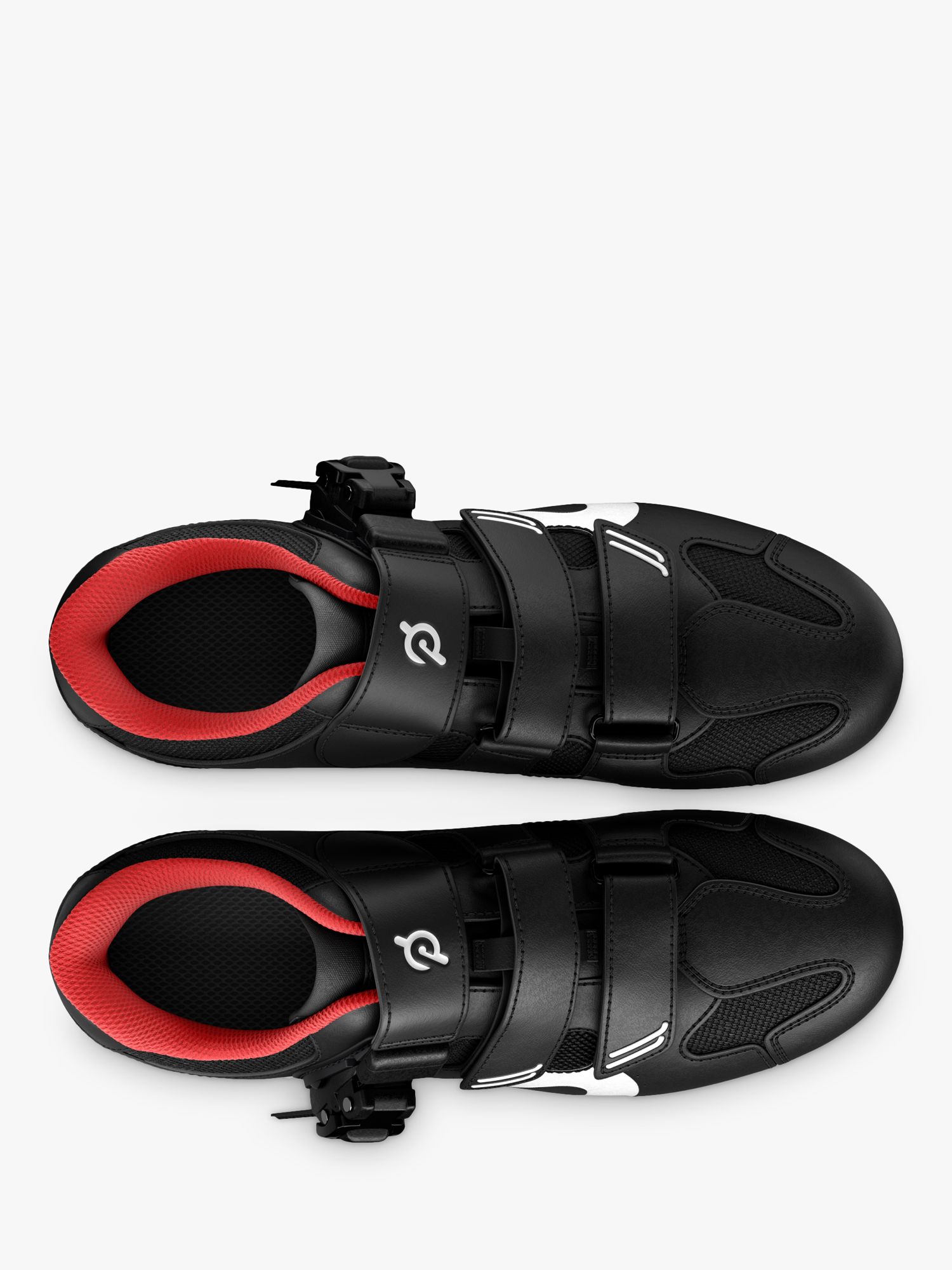 Peloton Cycling Shoes, Black/Red, 10